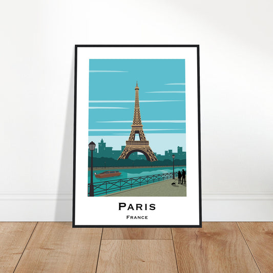 Paris, France - Eiffel Tower City Poster