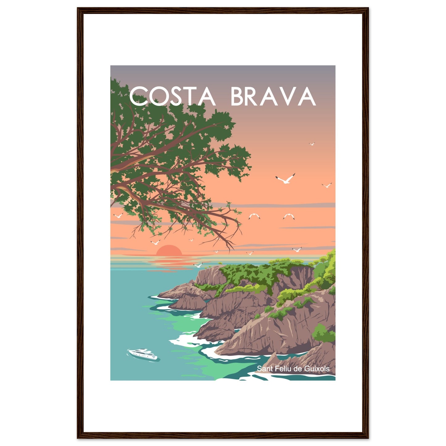 Costa Brava - Cala de l'Ametller Framed Poster