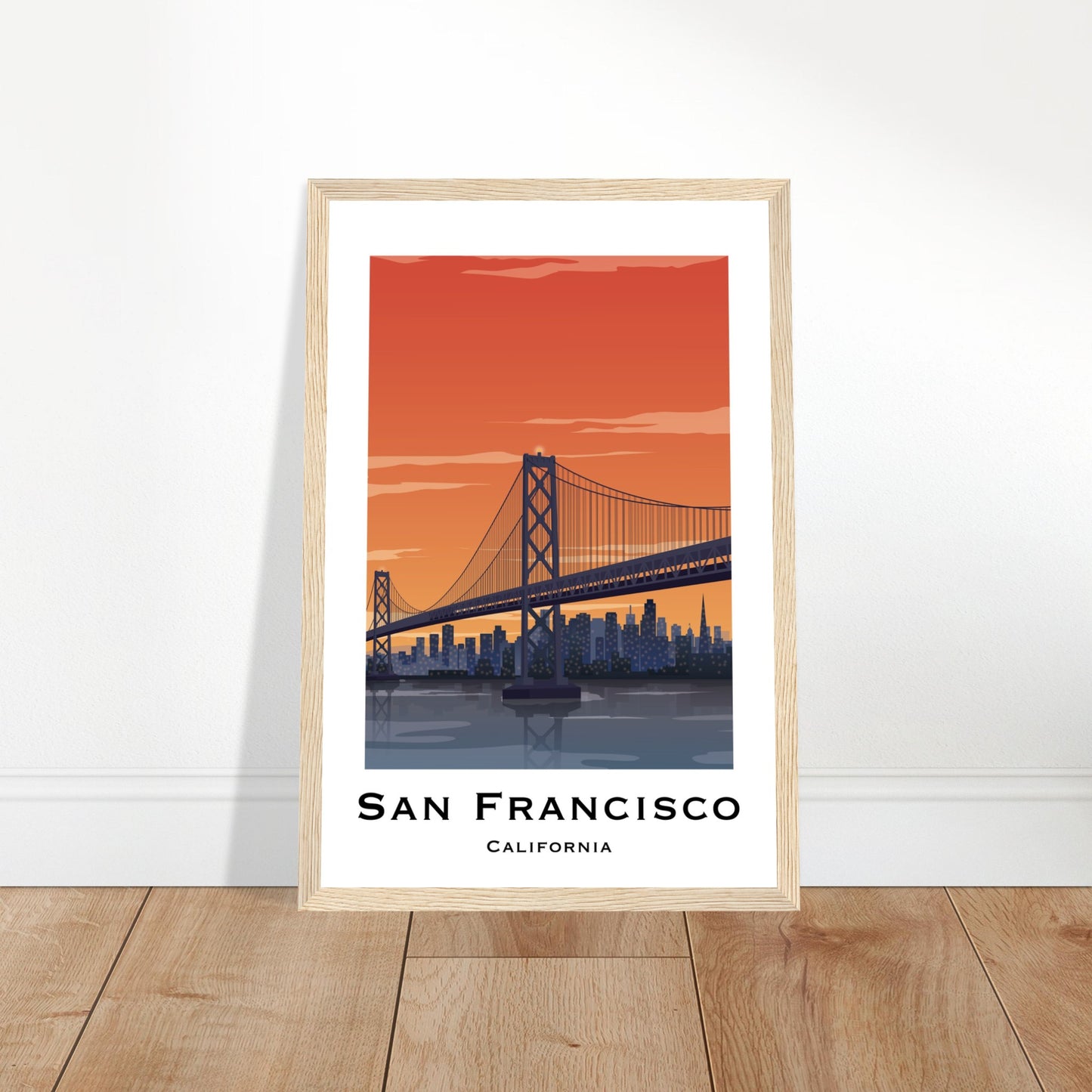 San Francisco, United States - Golden Gate Bridge City Poster