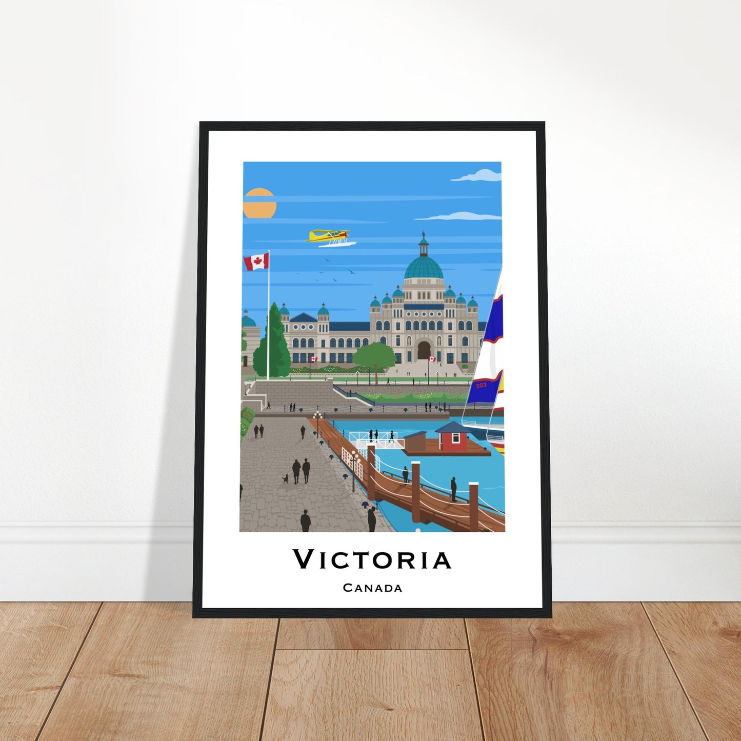 Victoria, Canada - Parliament House City Poster