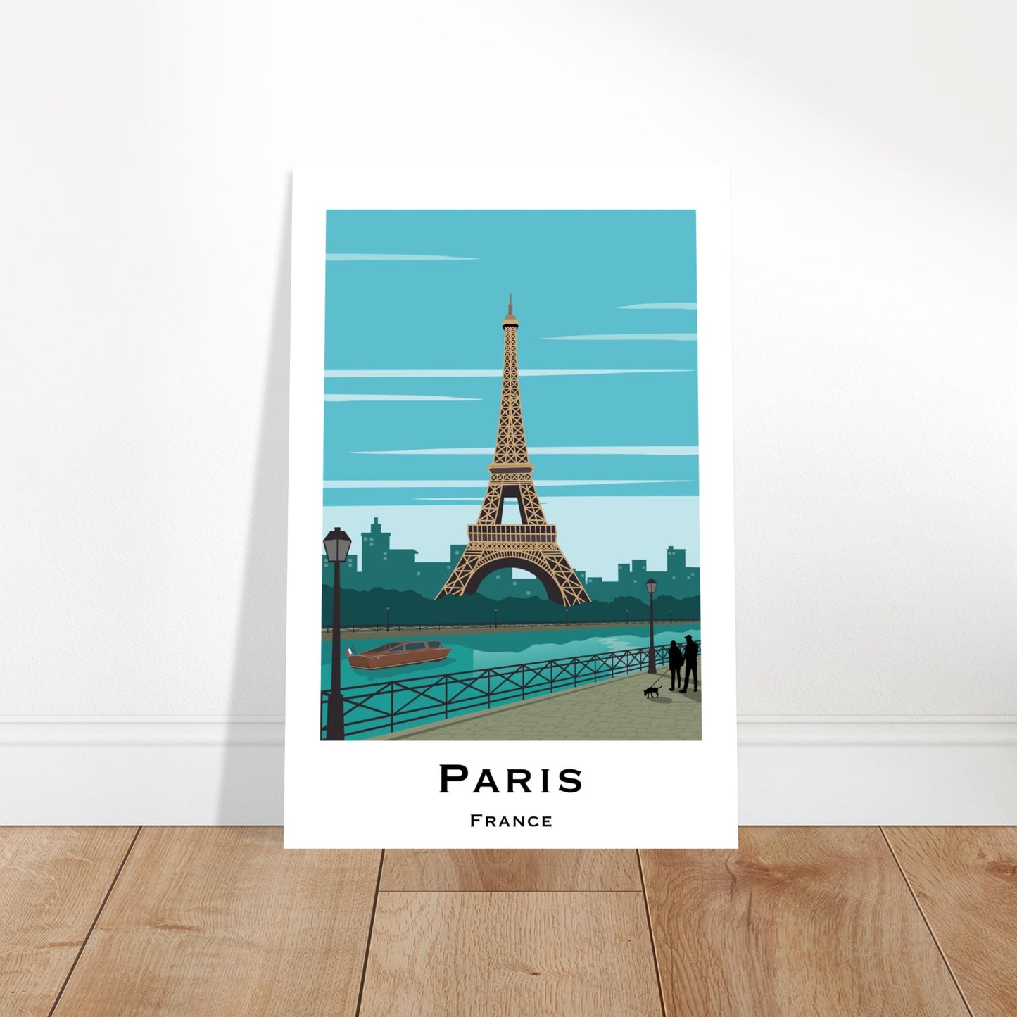 Paris, France - Eiffel Tower City Poster