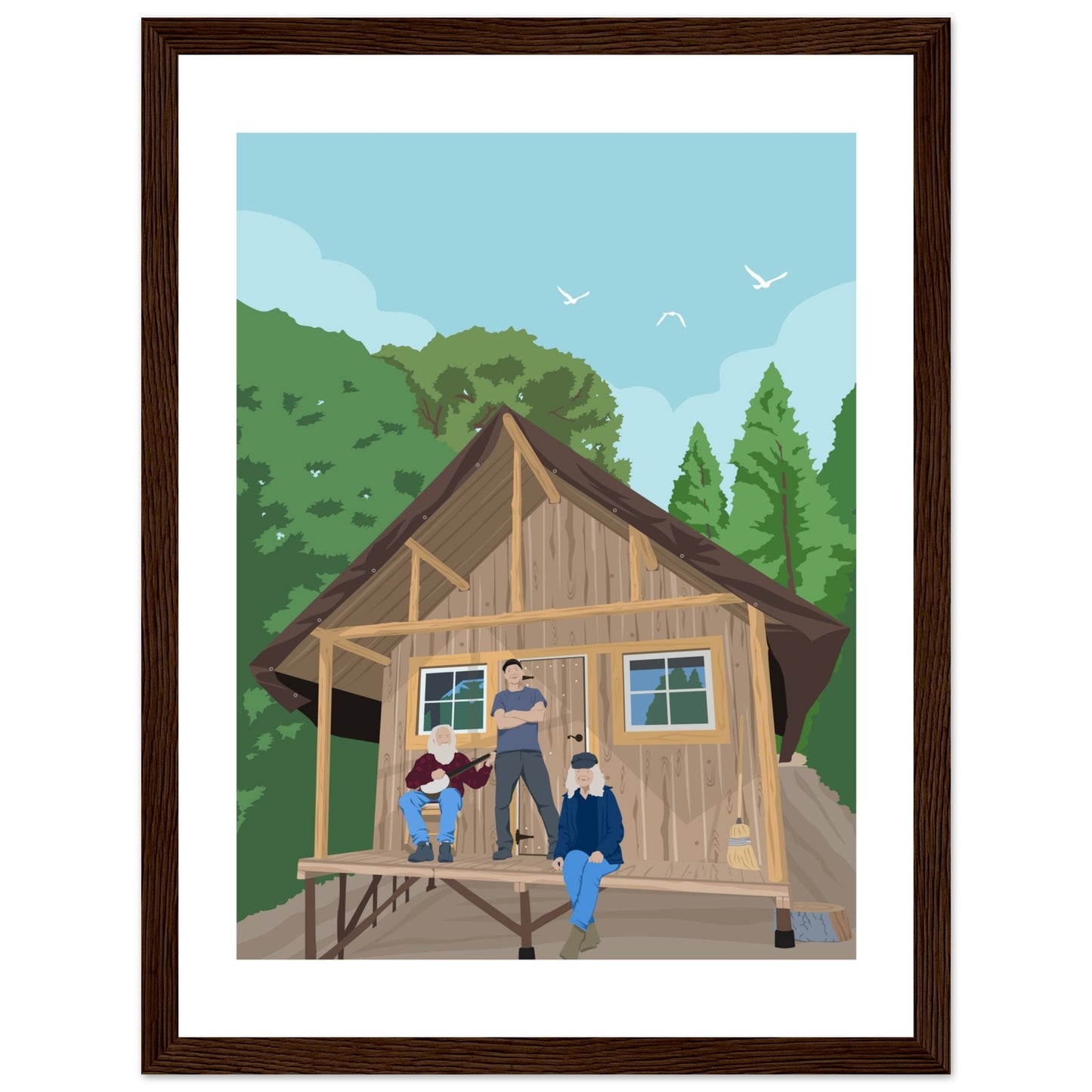 Stein's Cabin Daylight  Customized Poster (Framed)