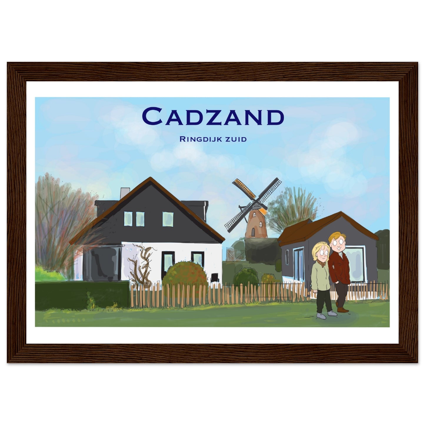 Cadzand Customized Poster ( Framed)