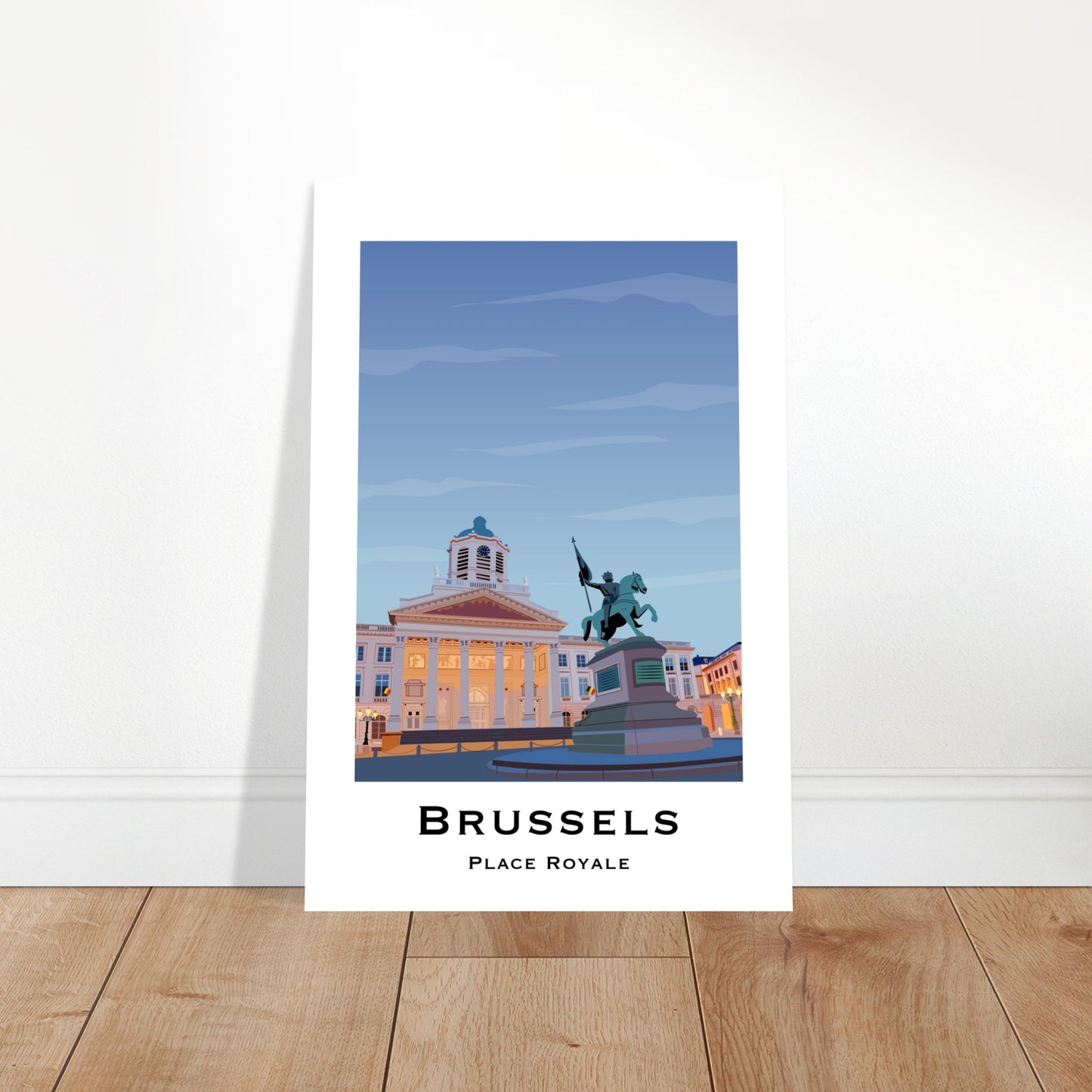 Brussels, Belgium - Place Royale City Poster