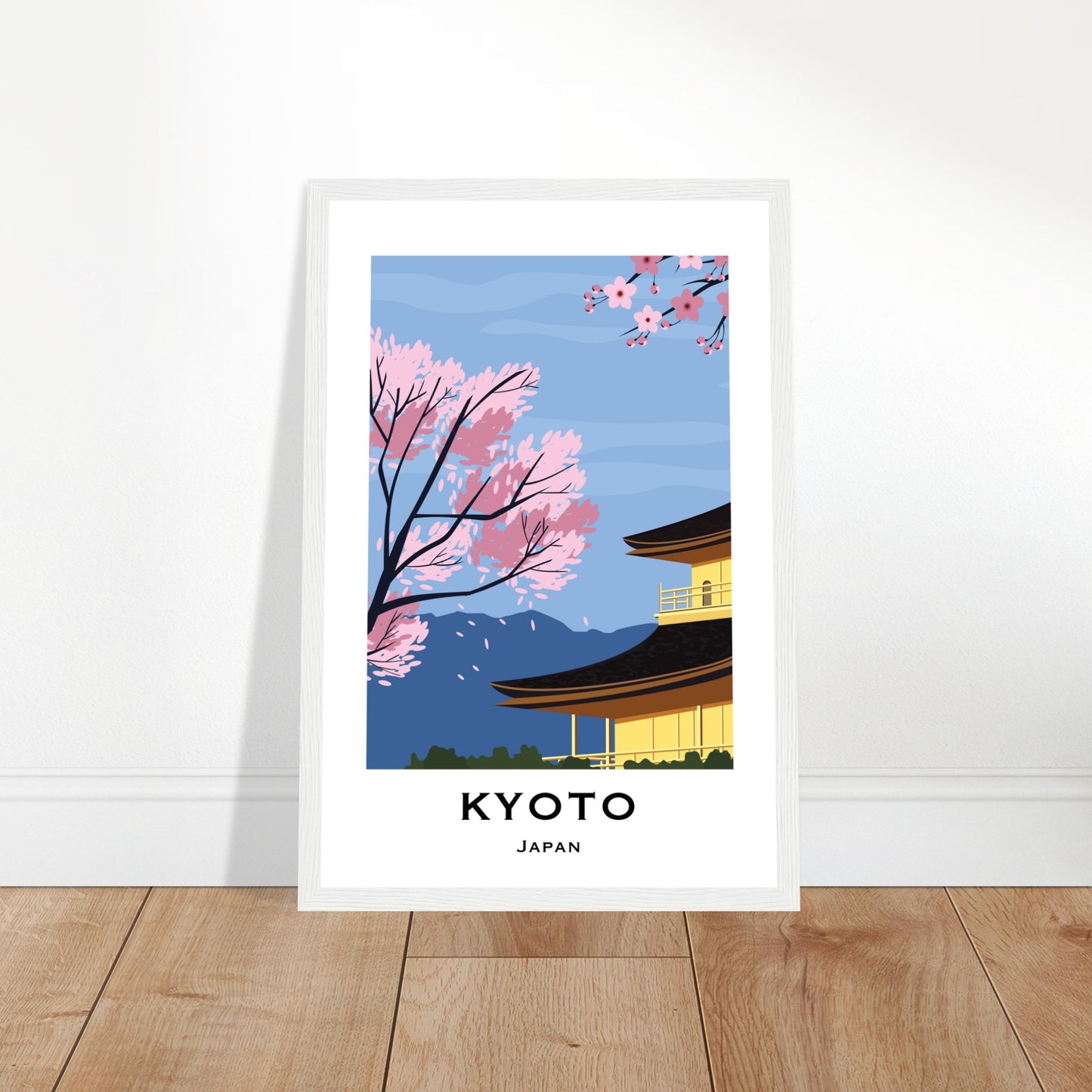 Kyoto, Japan - Mountain View City Poster