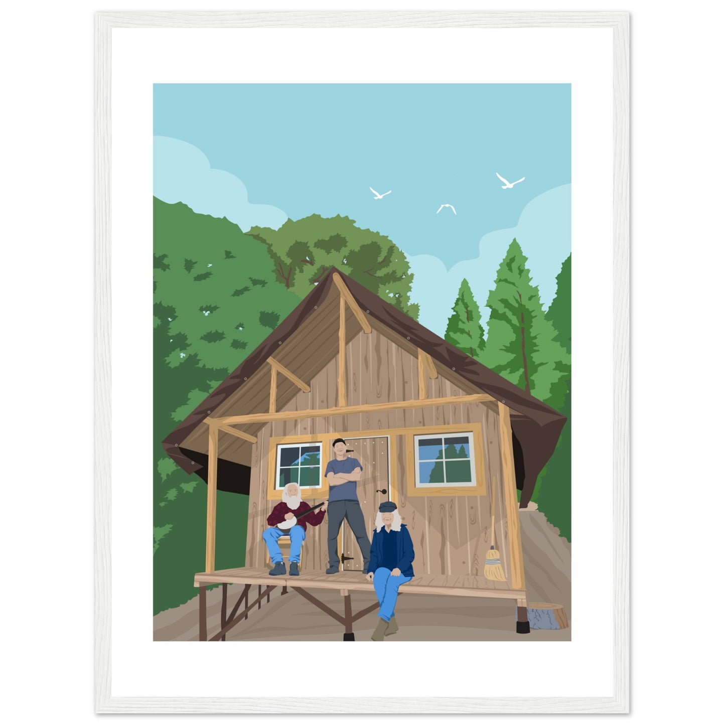 Stein's Cabin Daylight  Customized Poster (Framed)