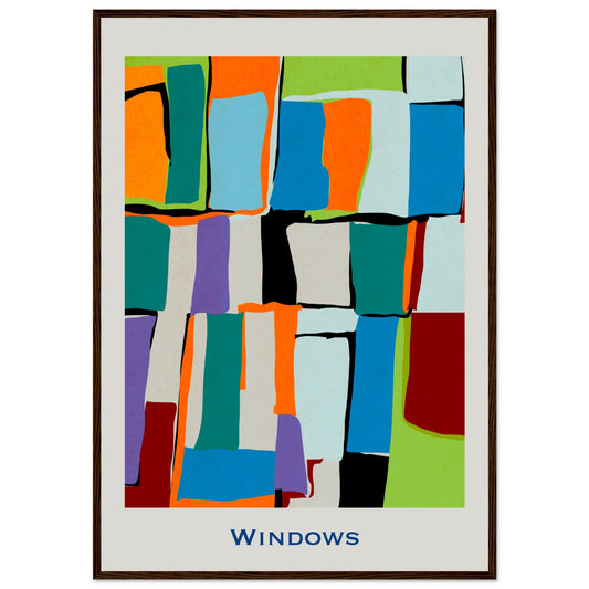 Windows - Modern Abstract Poster