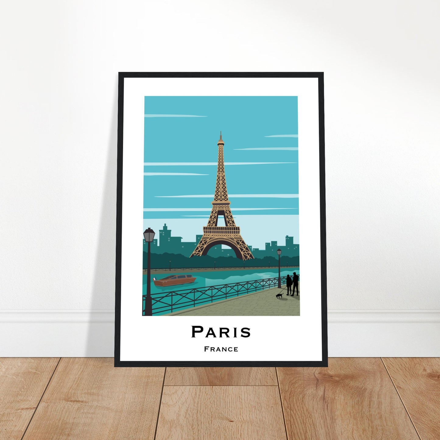 Paris, France - Eiffel Tower City Poster