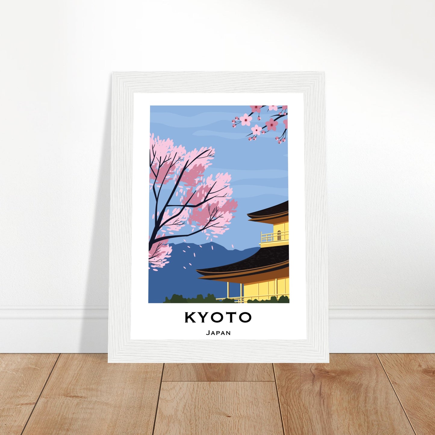 Kyoto, Japan - Mountain View City Poster