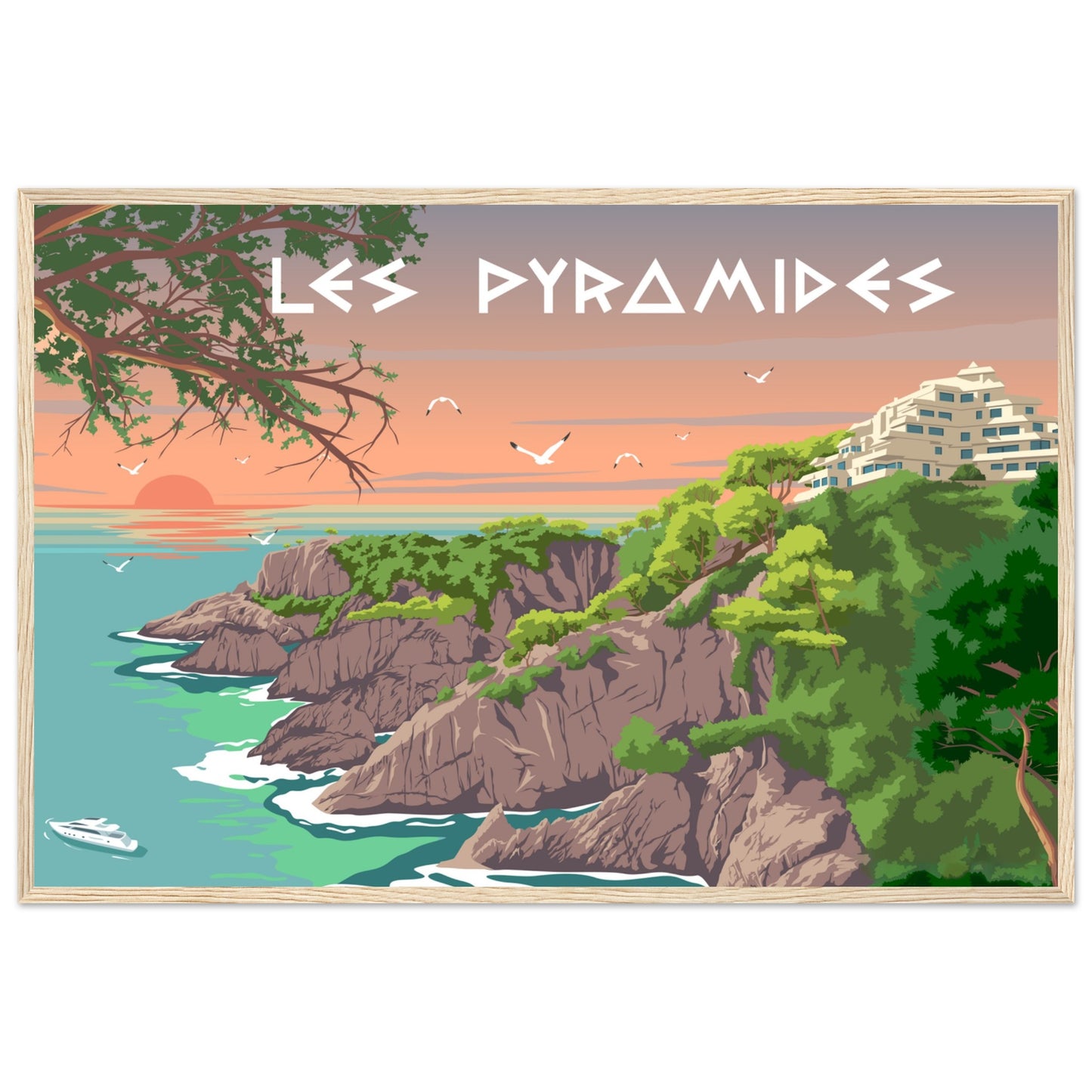 Les Pyramides -  Sant Feliu de Guixols  -  Customized Poster