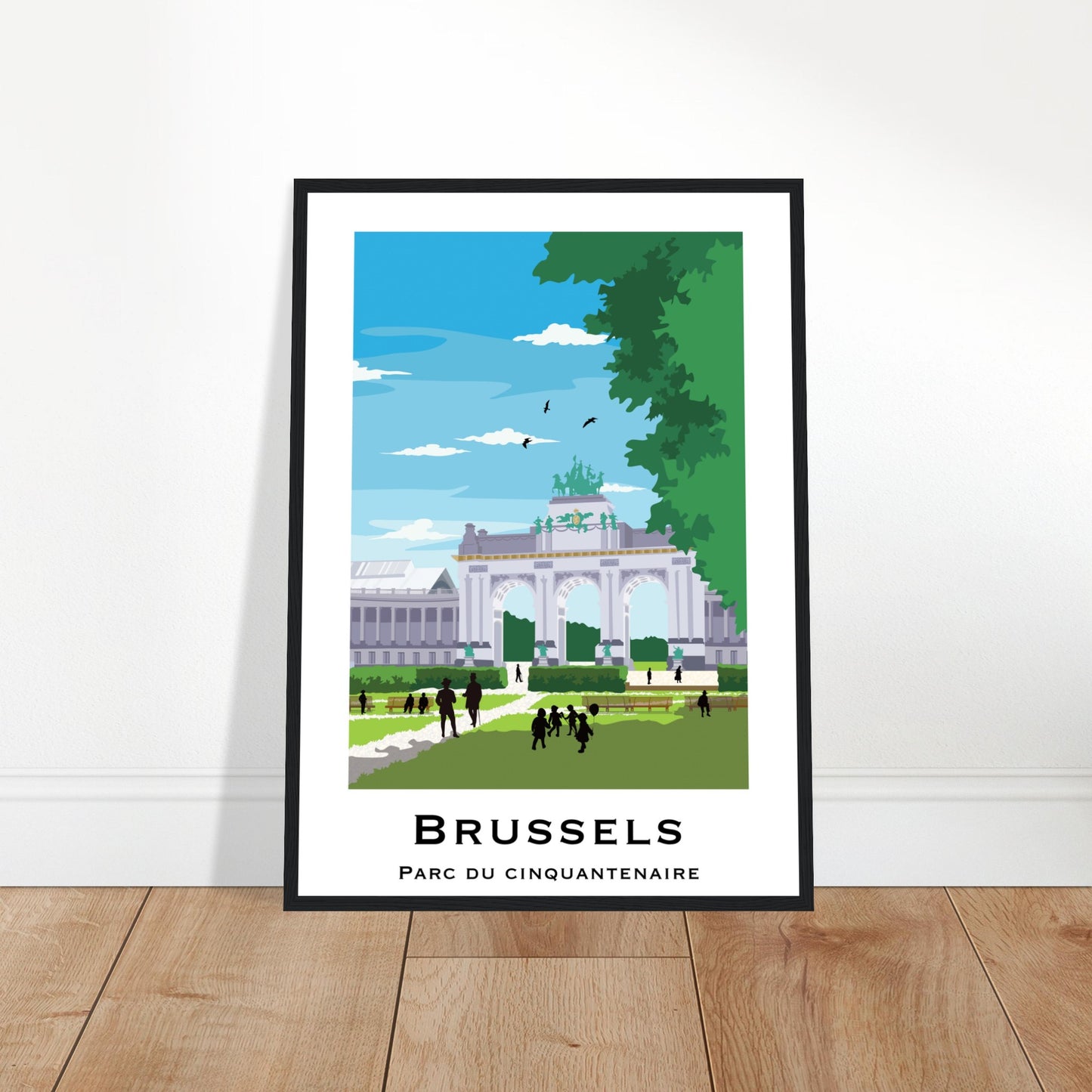 Brussels, Belgium - Cinquantenaire City Poster