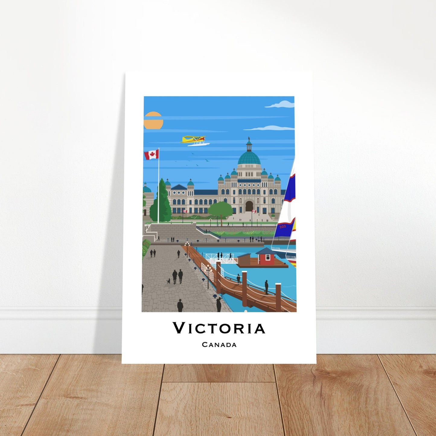 Victoria, Canada - Parliament House City Poster