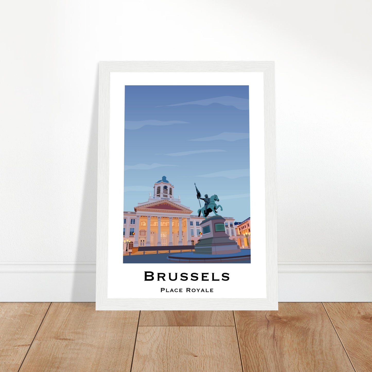 Brussels, Belgium - Place Royale City Poster