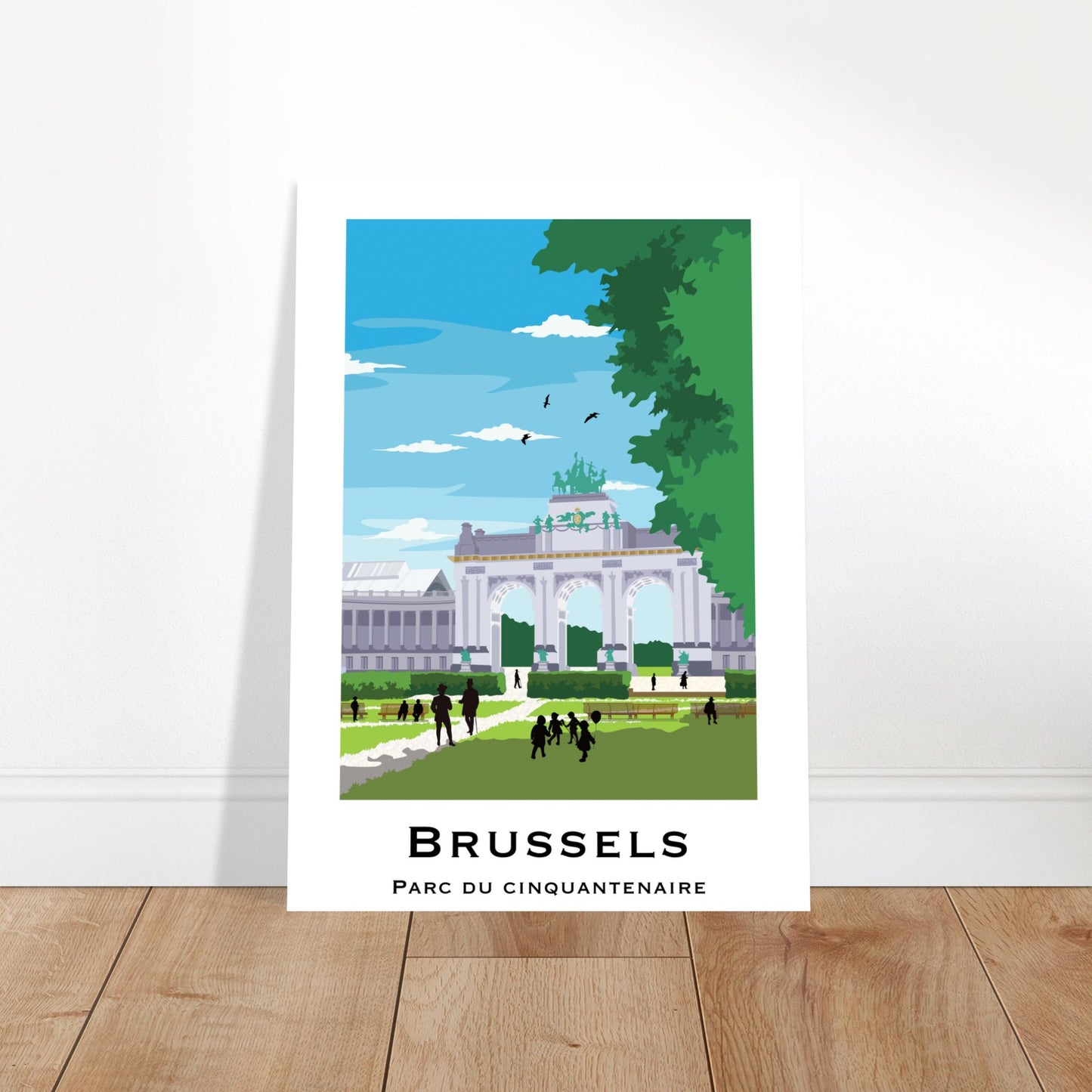 Brussels, Belgium - Cinquantenaire City Poster