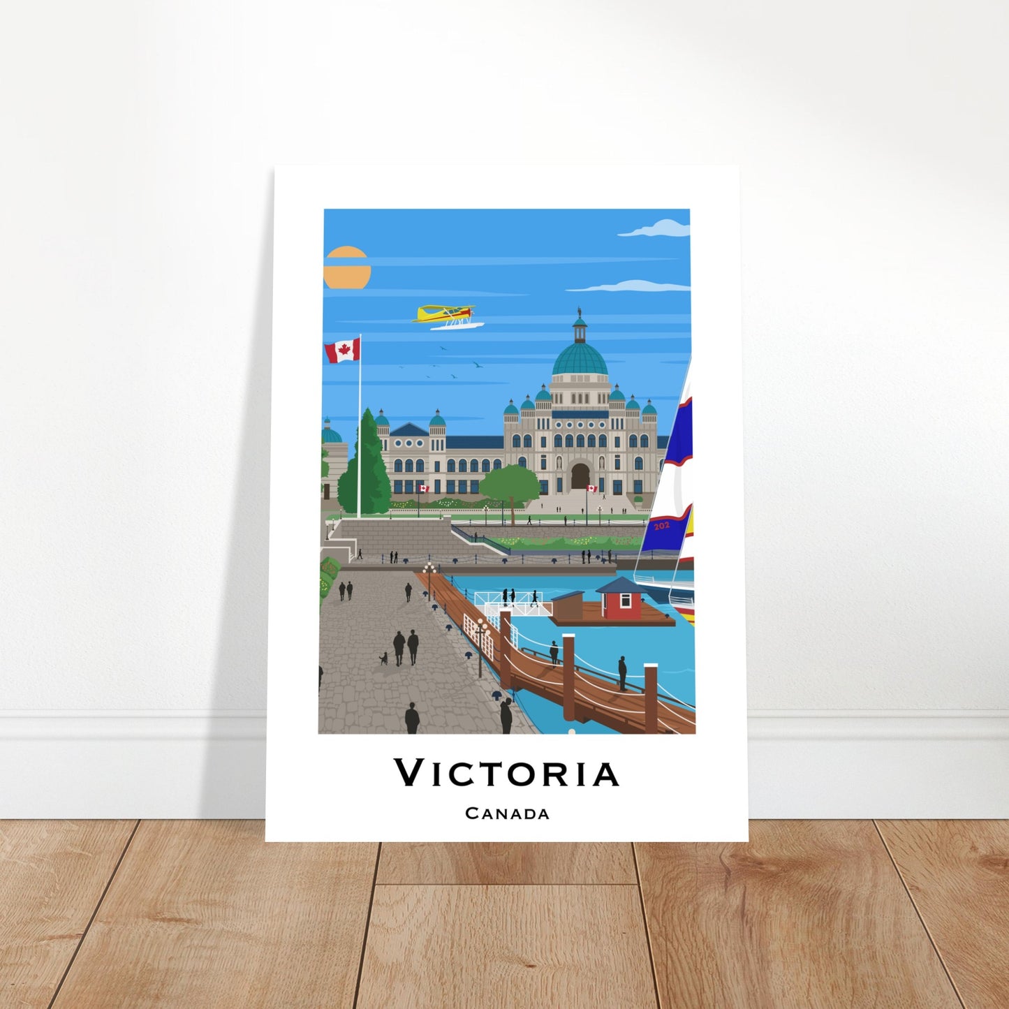 Victoria, Canada - Parliament House City Poster