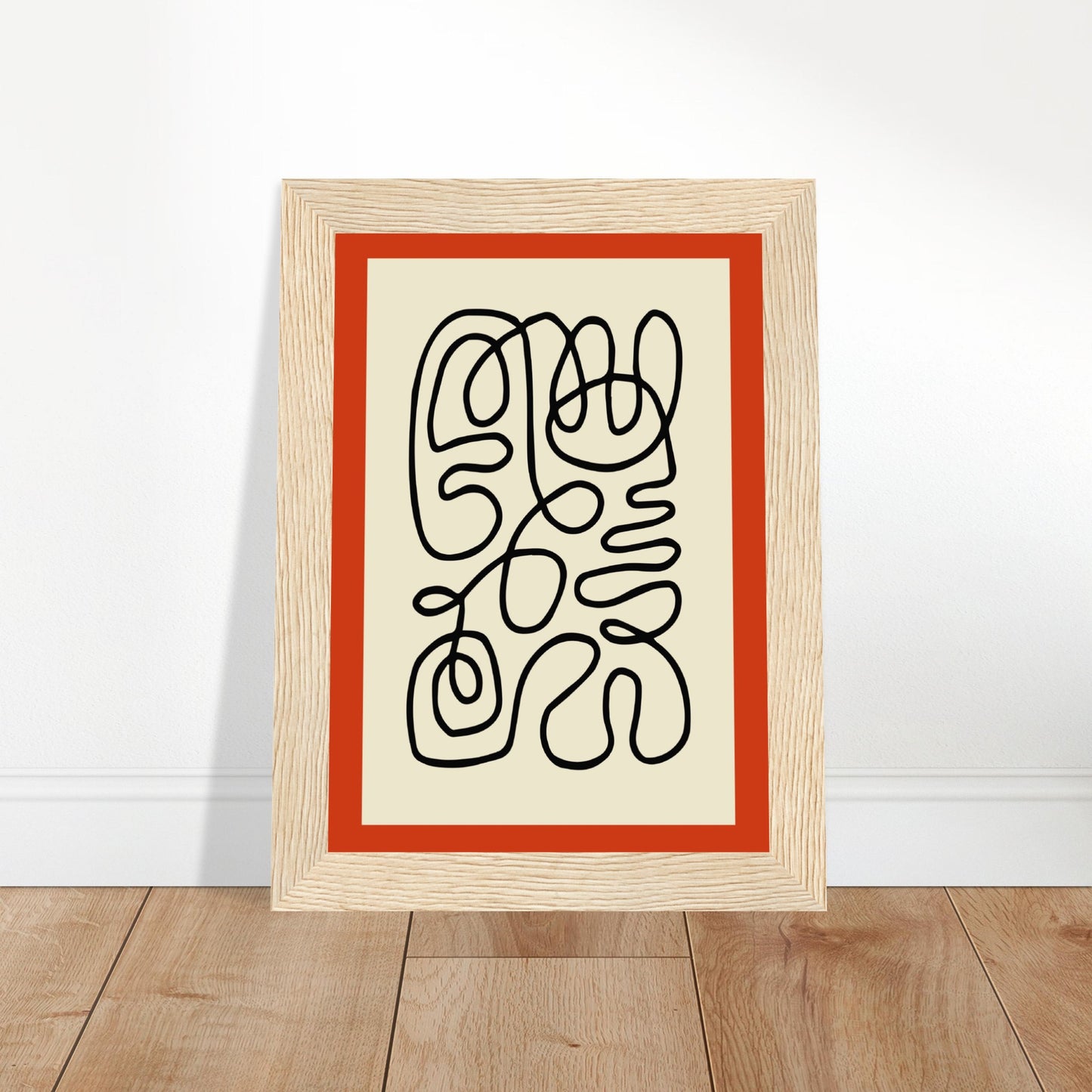 Pencil Red - Abstract Modern Poster