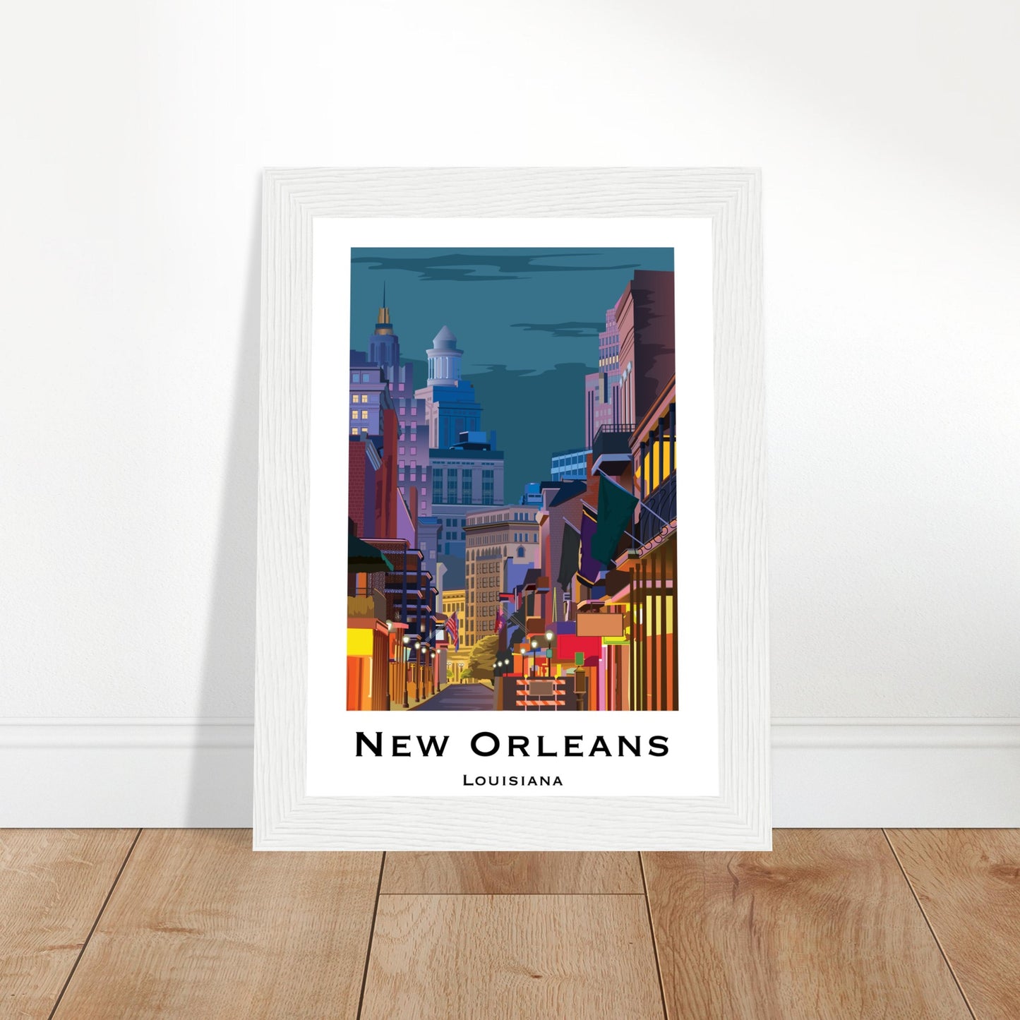 New Orleans, United States - Bourbon Street City Poster