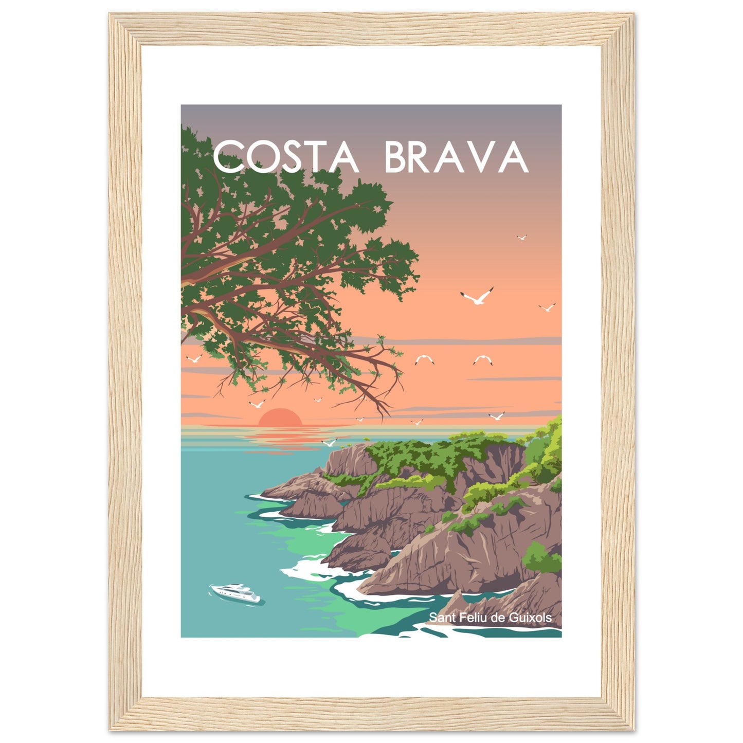 Costa Brava - Cala de l'Ametller Framed Poster