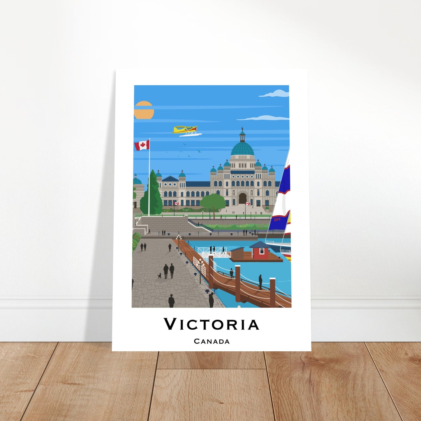 Victoria, Canada - Parliament House City Poster