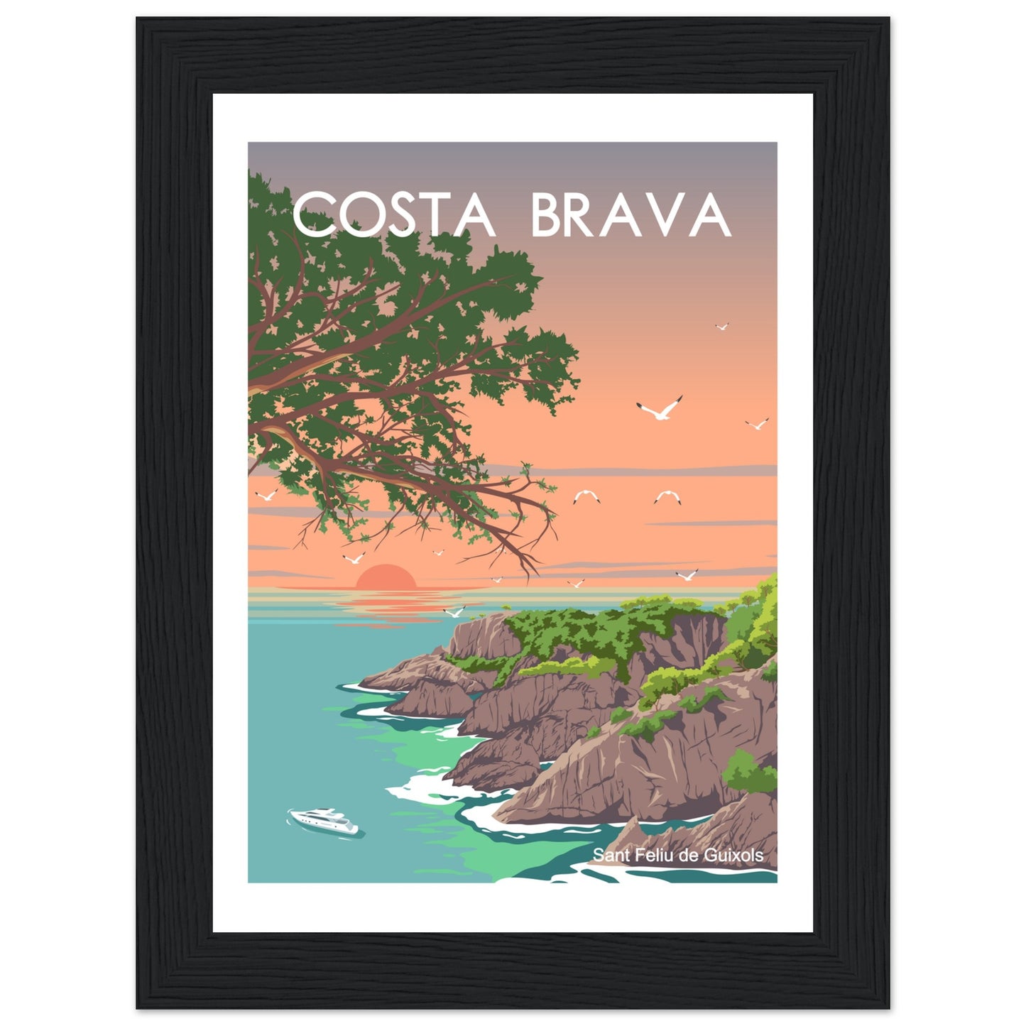 Costa Brava - Cala de l'Ametller Framed Poster