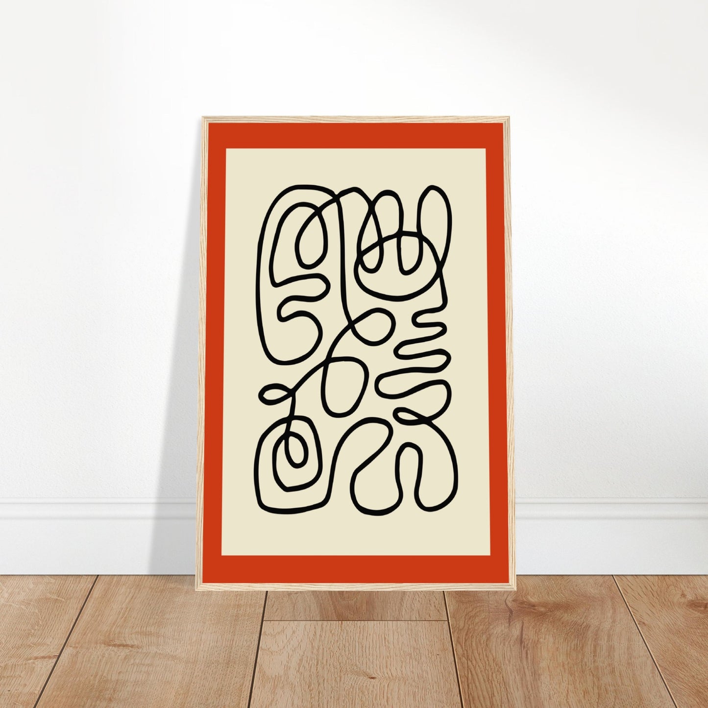 Pencil Red - Abstract Modern Poster