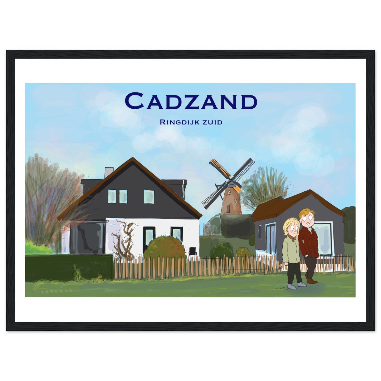 Cadzand Customized Poster ( Framed)