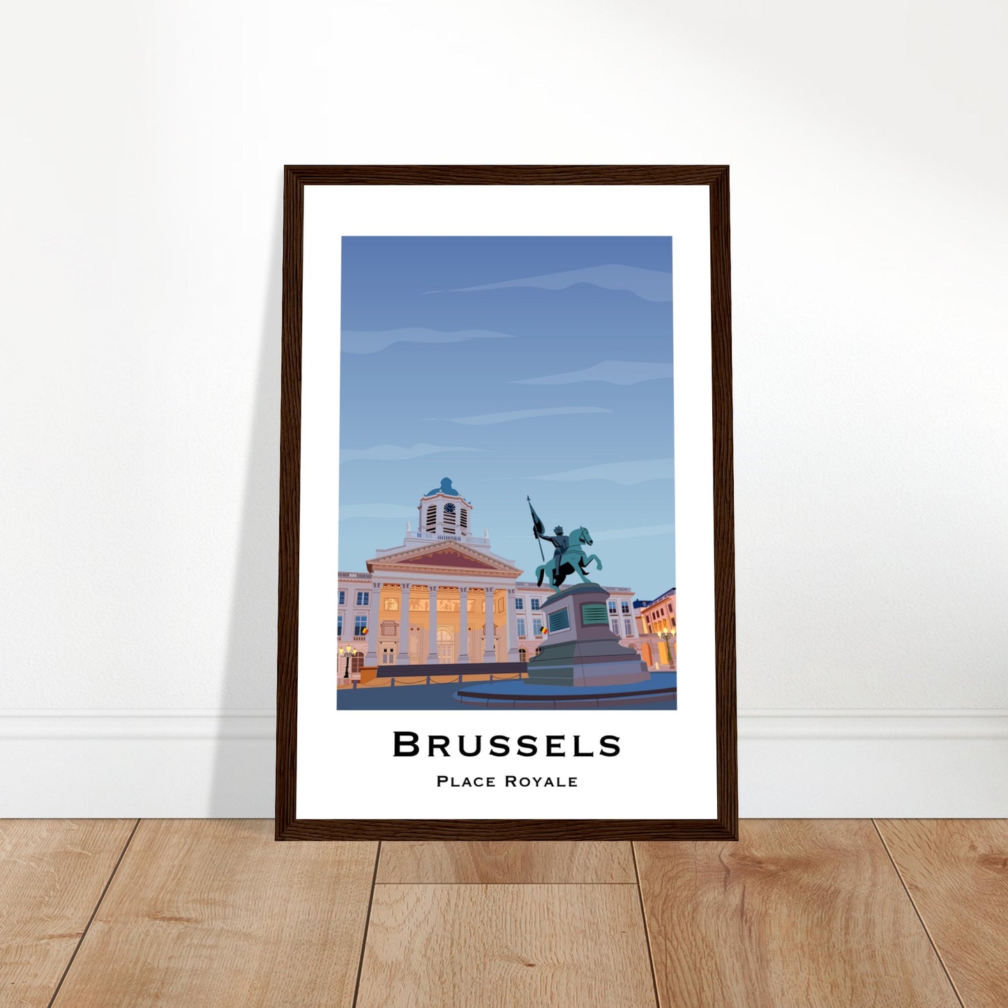 Brussels, Belgium - Place Royale City Poster