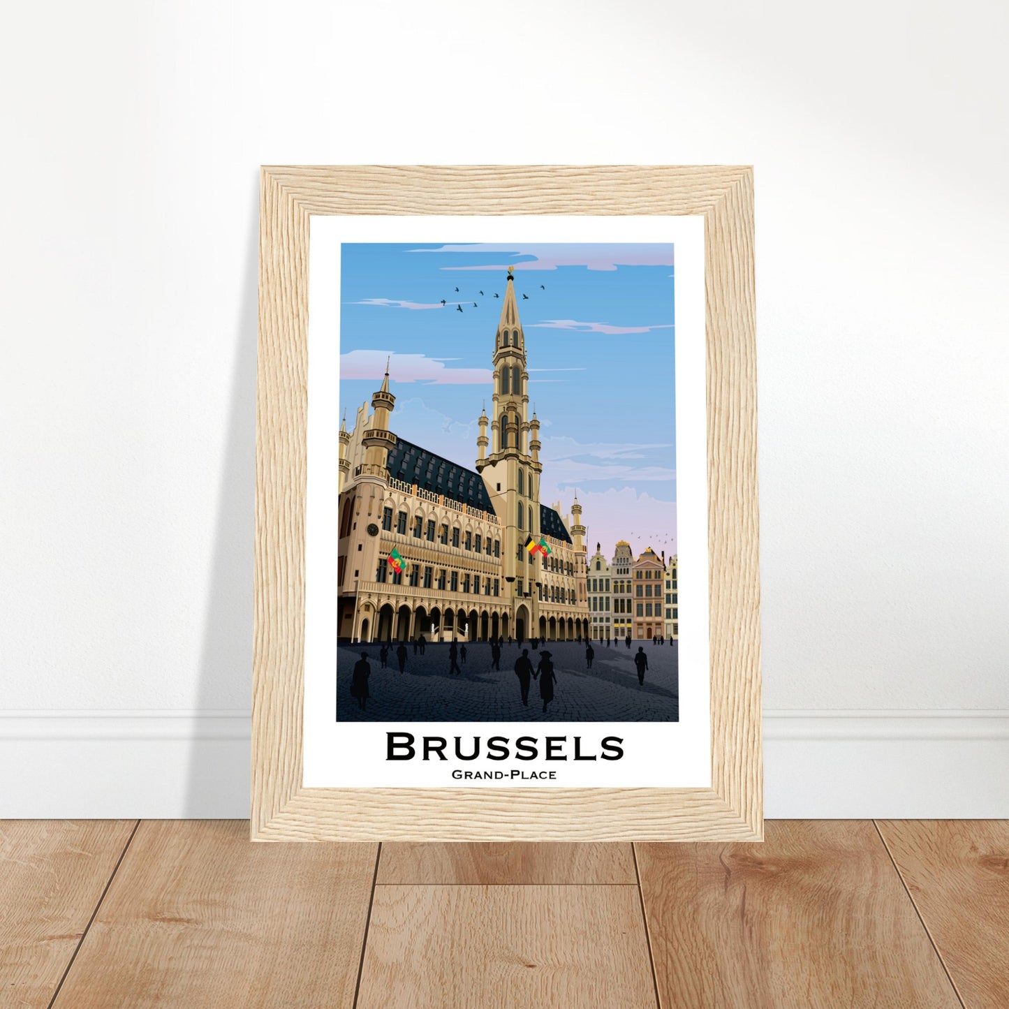 Brussels, Belgium - Grand Place City Poster