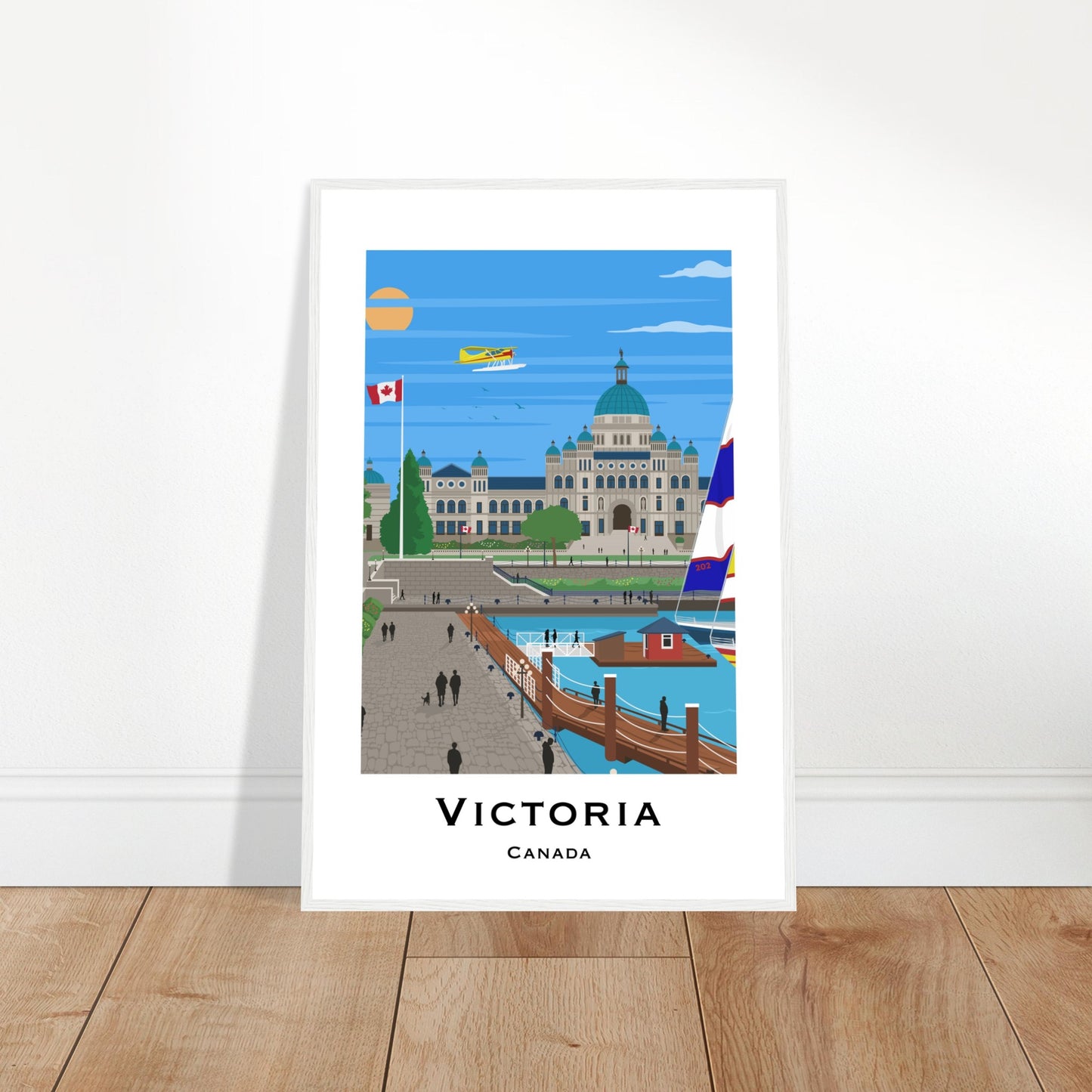 Victoria, Canada - Parliament House City Poster