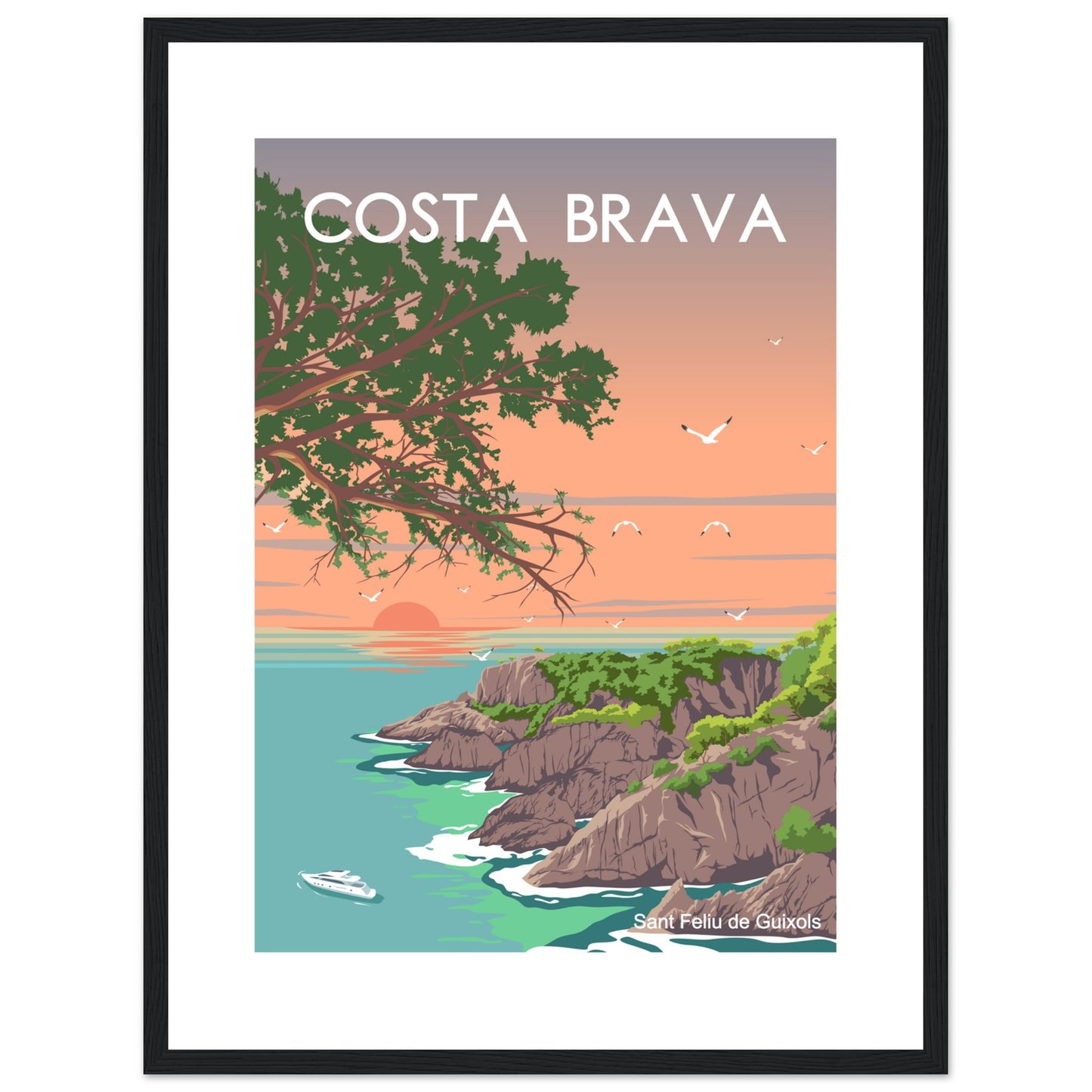 Costa Brava - Cala de l'Ametller Framed Poster