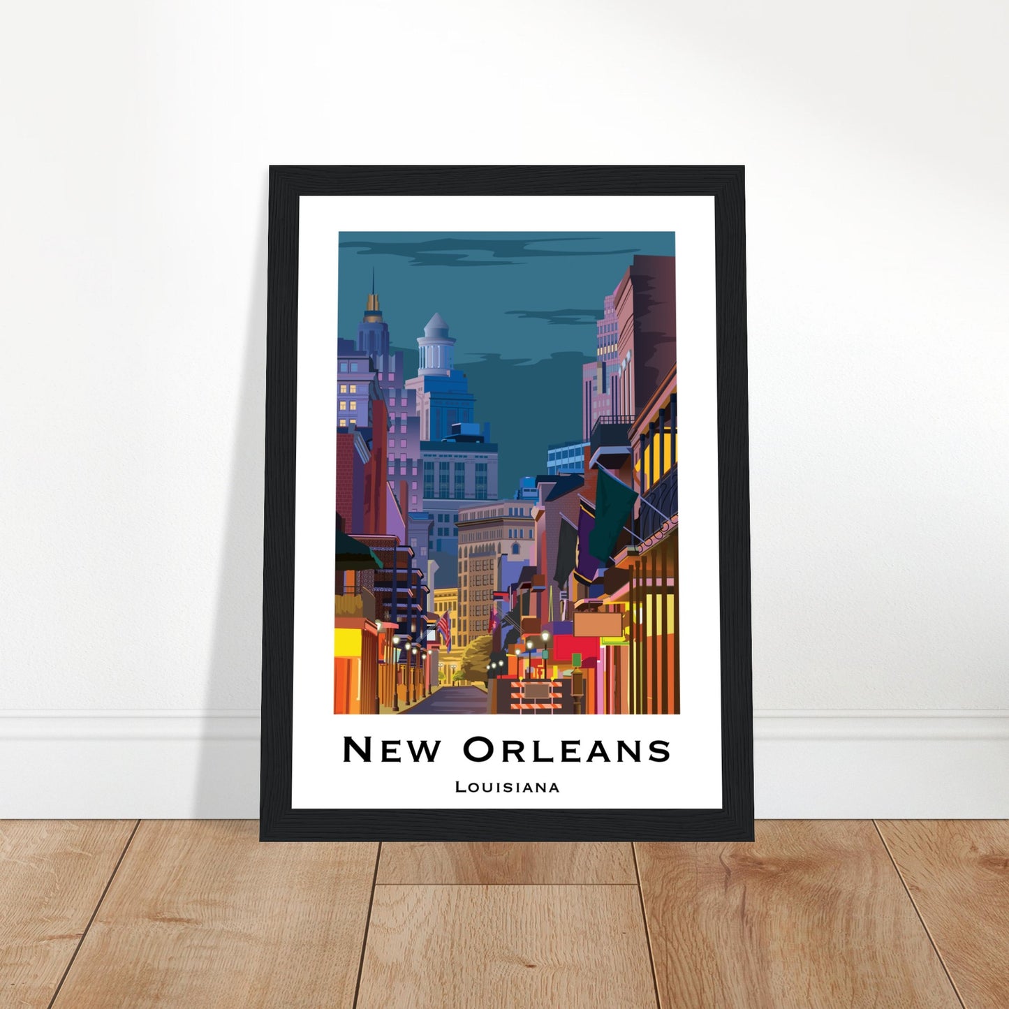 New Orleans, United States - Bourbon Street City Poster