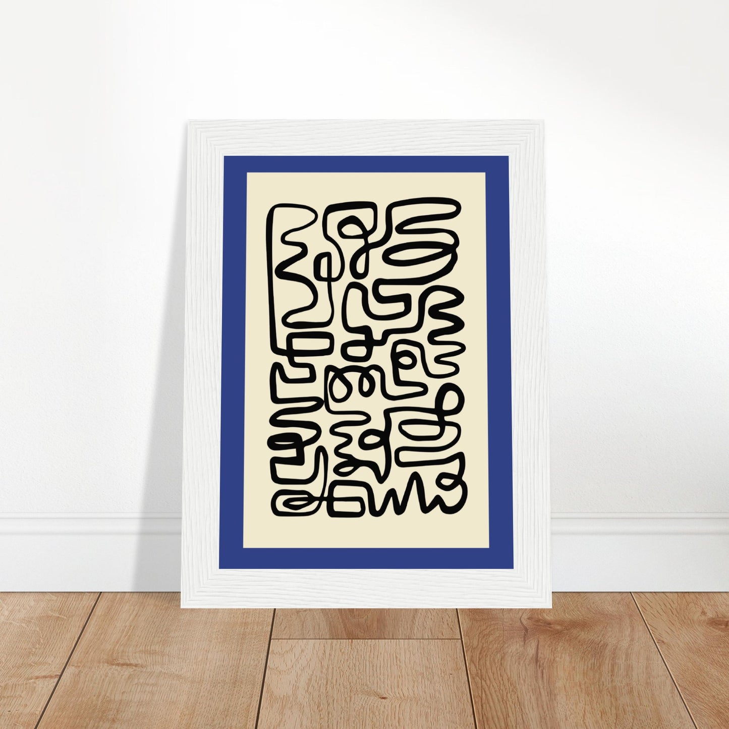 Pencil Blue - Abstract Modern Poster