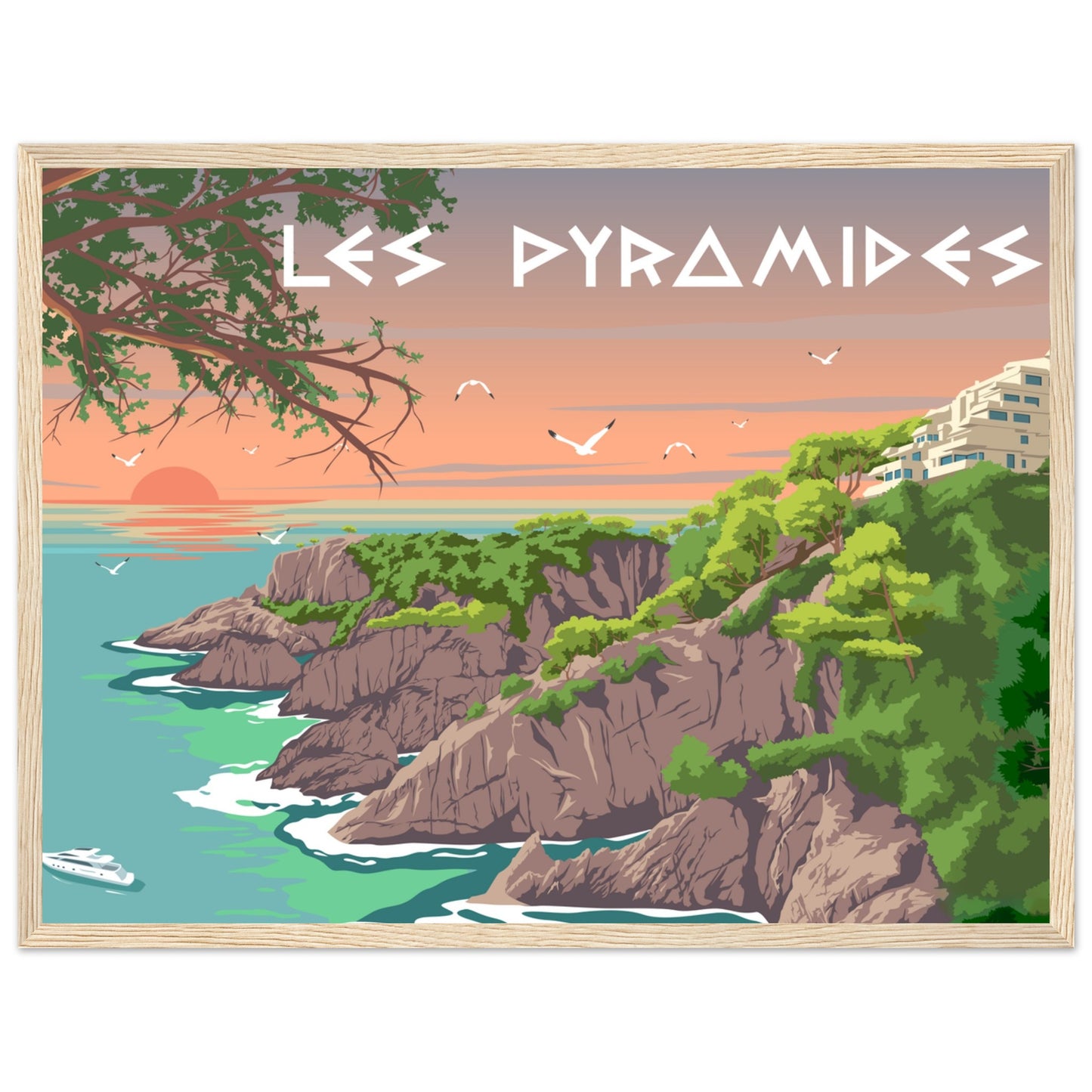 Les Pyramides -  Sant Feliu de Guixols  -  Customized Poster