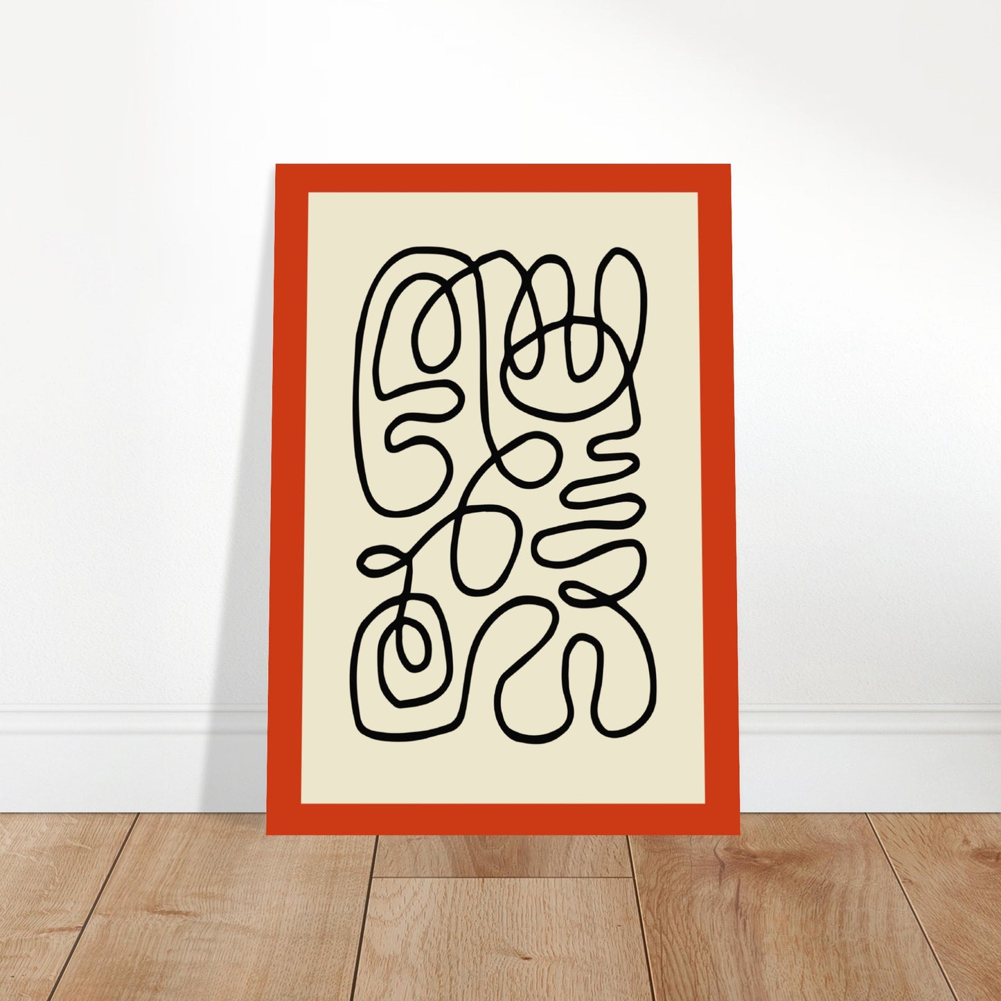 Pencil Red - Abstract Modern Poster