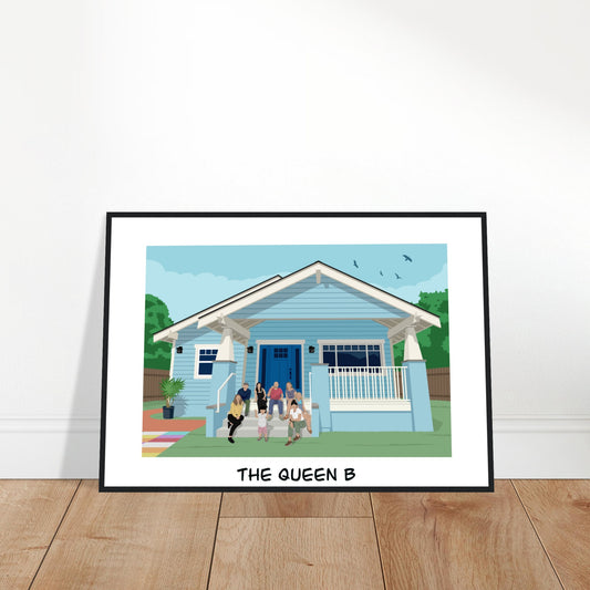 The Queen B House and Group  / Day  - Customized Poster (Framed)