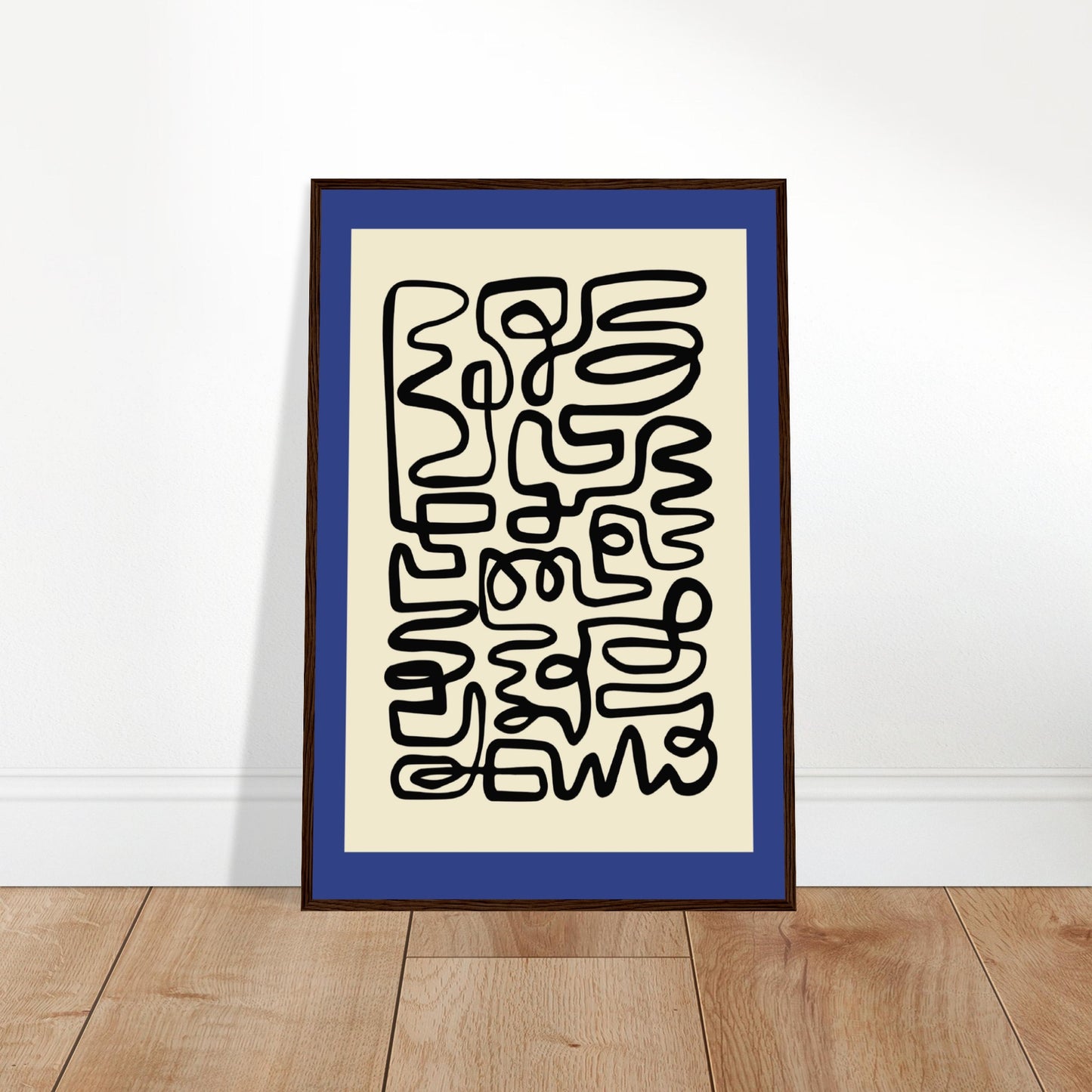 Pencil Blue - Abstract Modern Poster