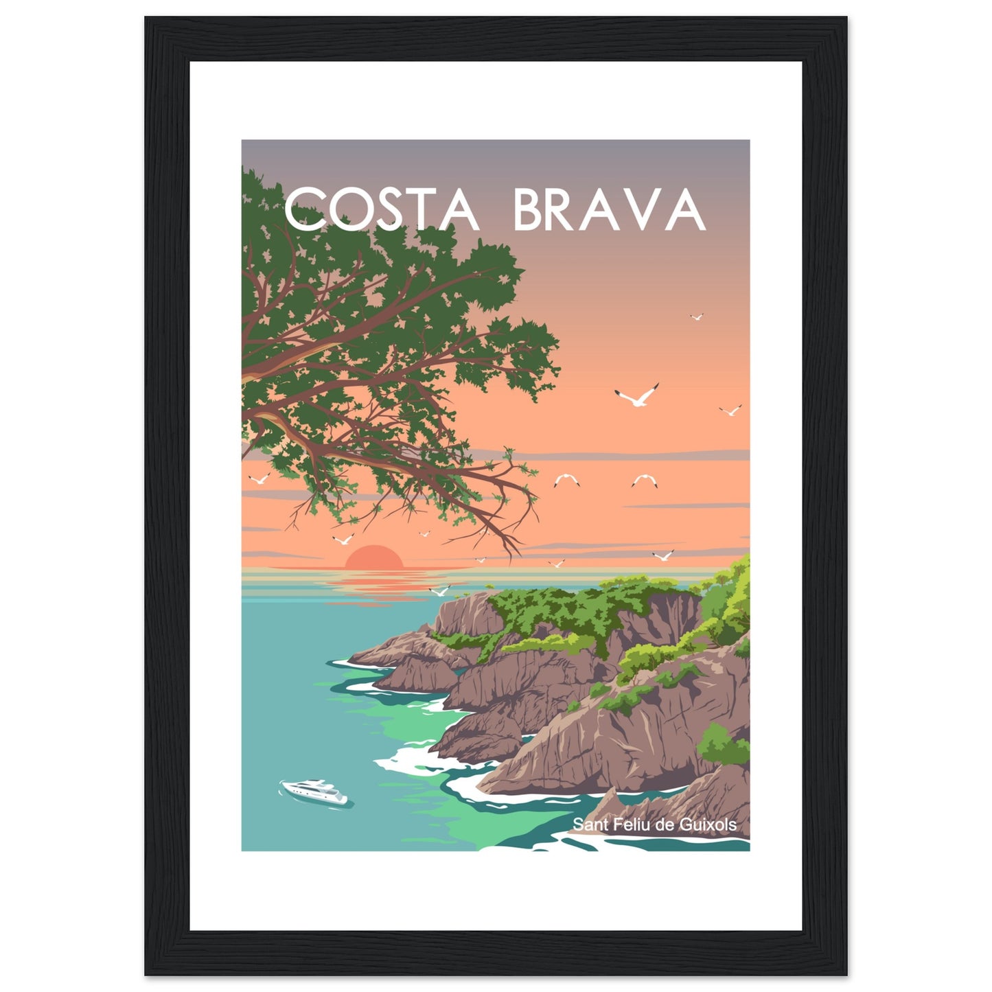 Costa Brava - Cala de l'Ametller Framed Poster