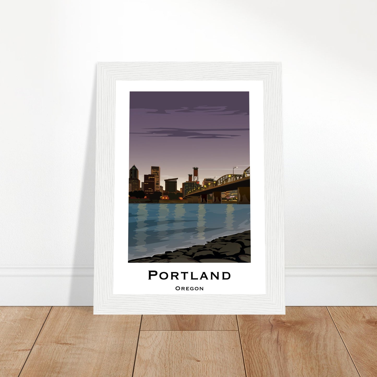 Portland United States - Hawthorne Bridge City Poster