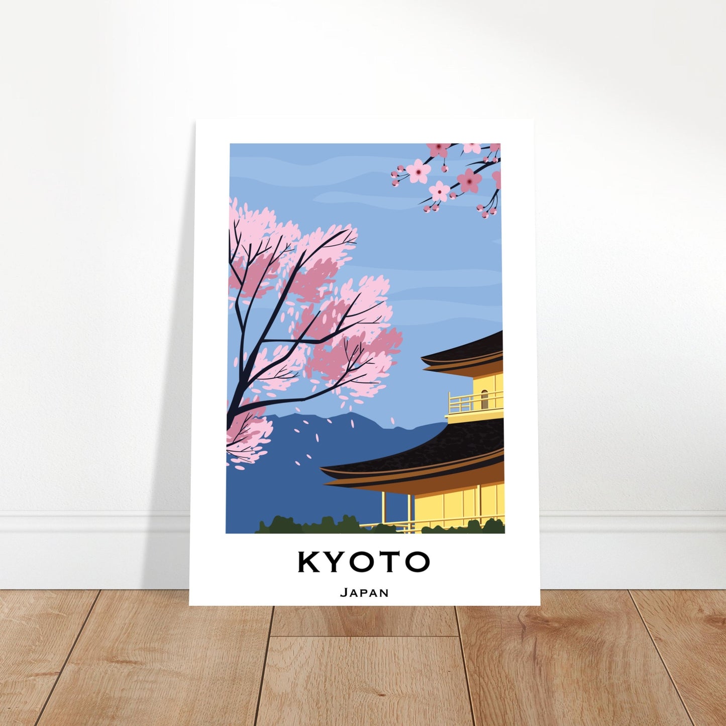 Kyoto, Japan - Mountain View City Poster