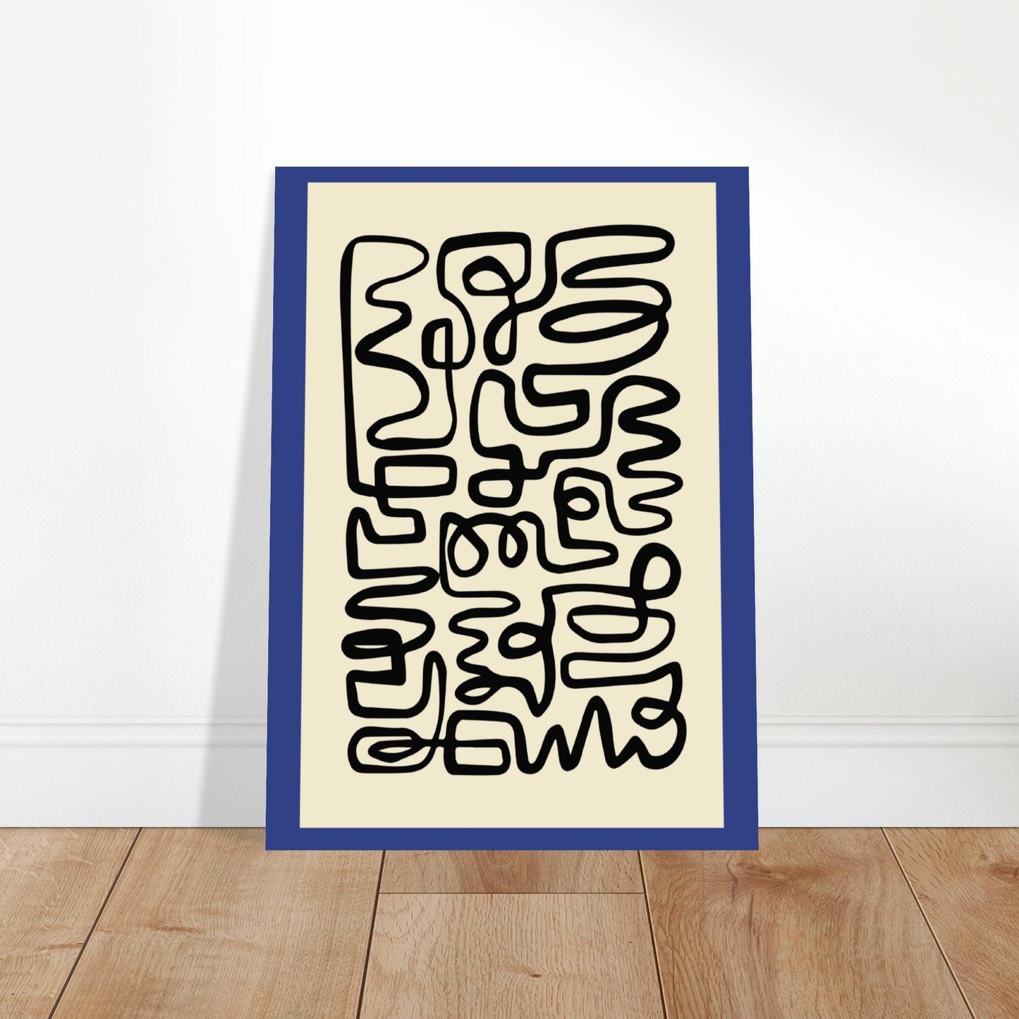 Pencil Blue - Abstract Modern Poster