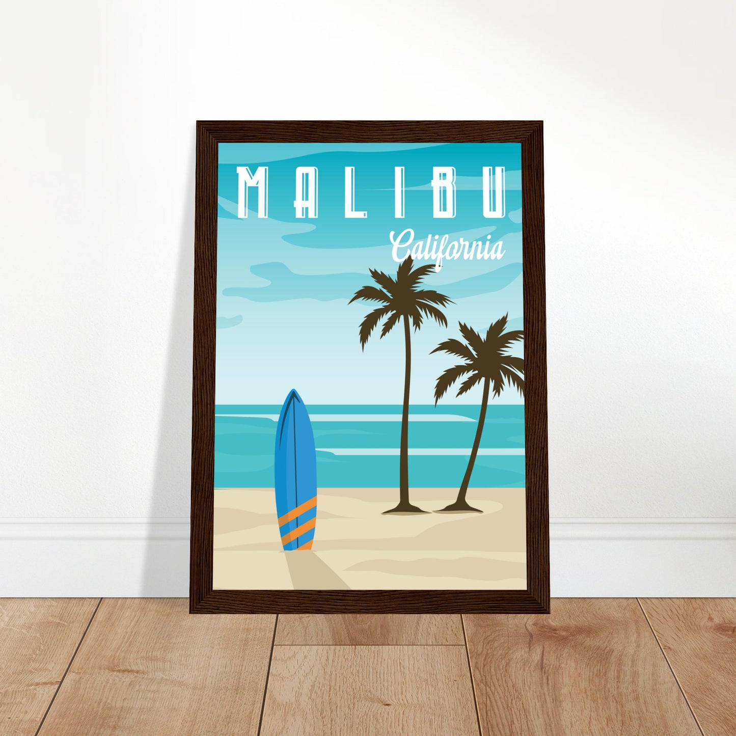 Malibu, United States - Surfrider Beach City Poster