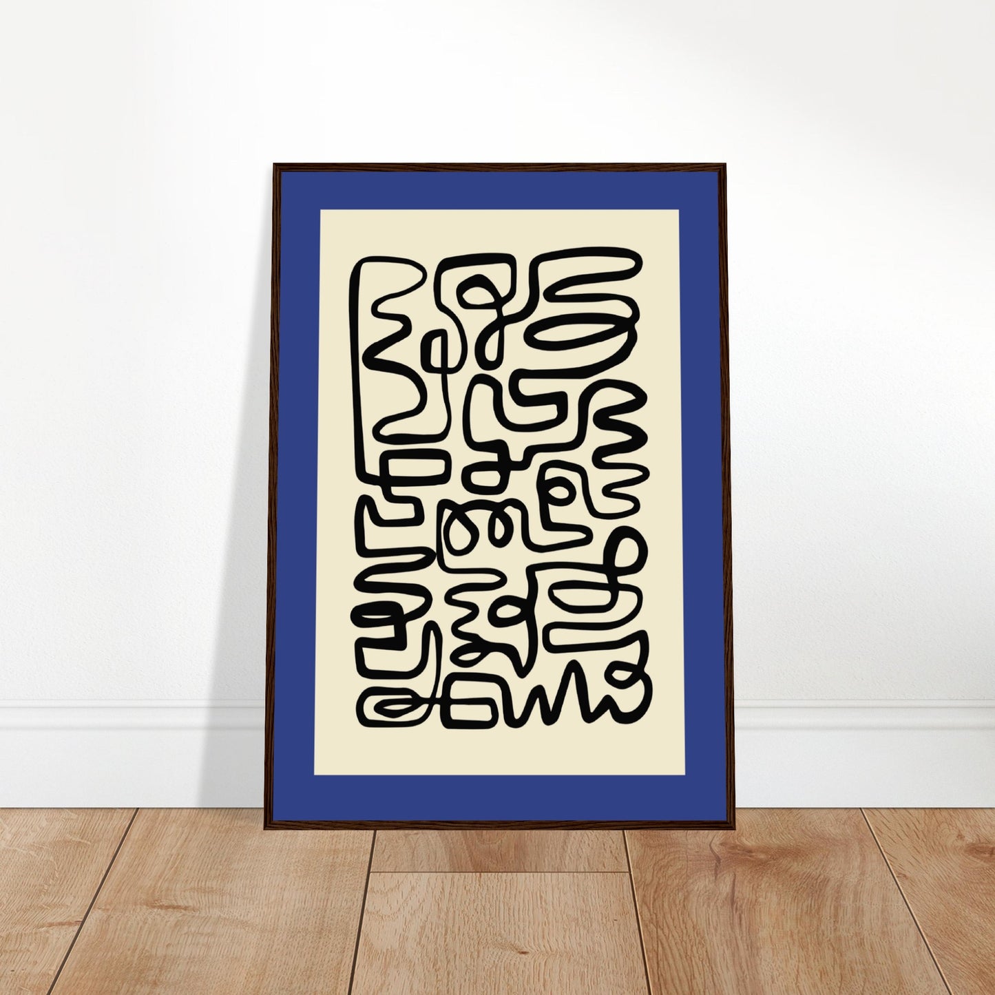 Pencil Blue - Abstract Modern Poster