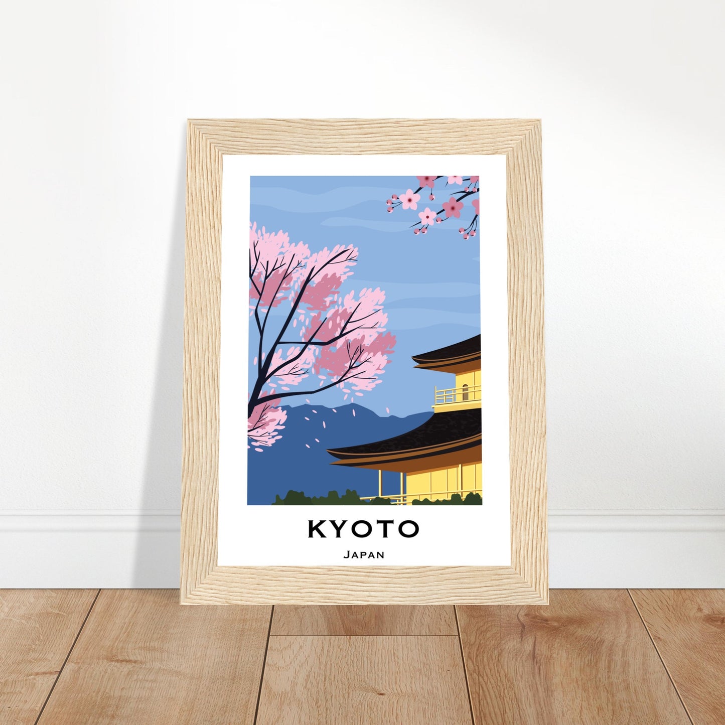 Kyoto, Japan - Mountain View City Poster