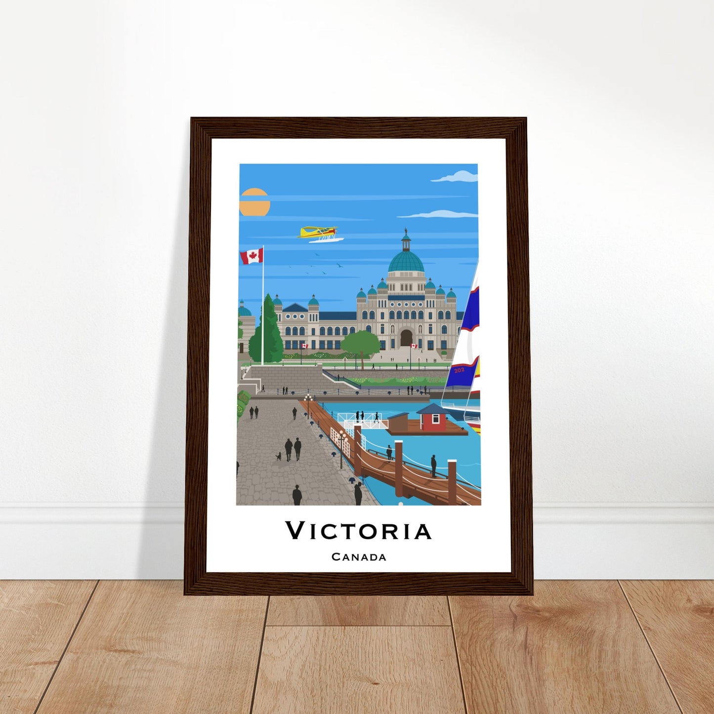 Victoria, Canada - Parliament House City Poster