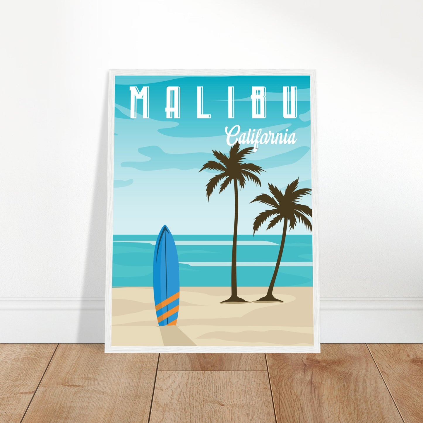 Malibu, United States - Surfrider Beach City Poster