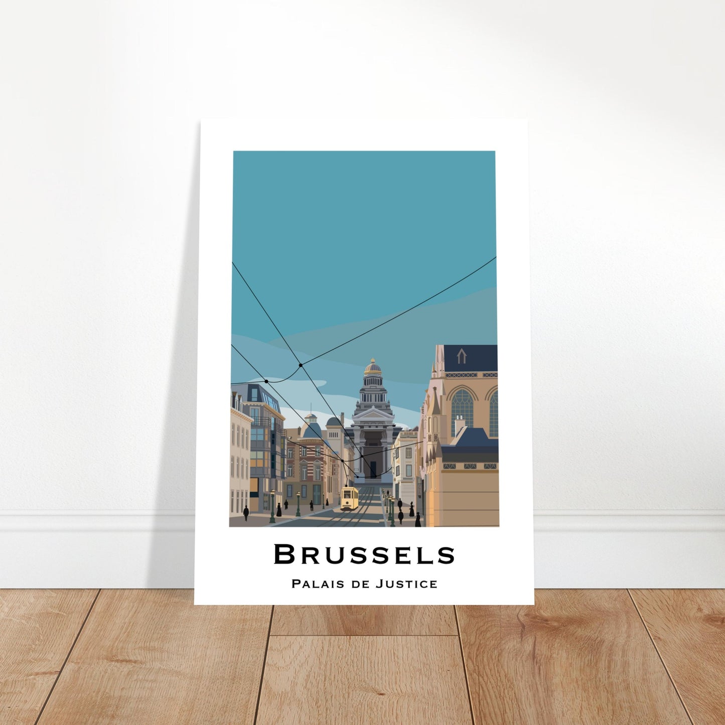 Brussels, Belgium - Palais de Justice City Poster