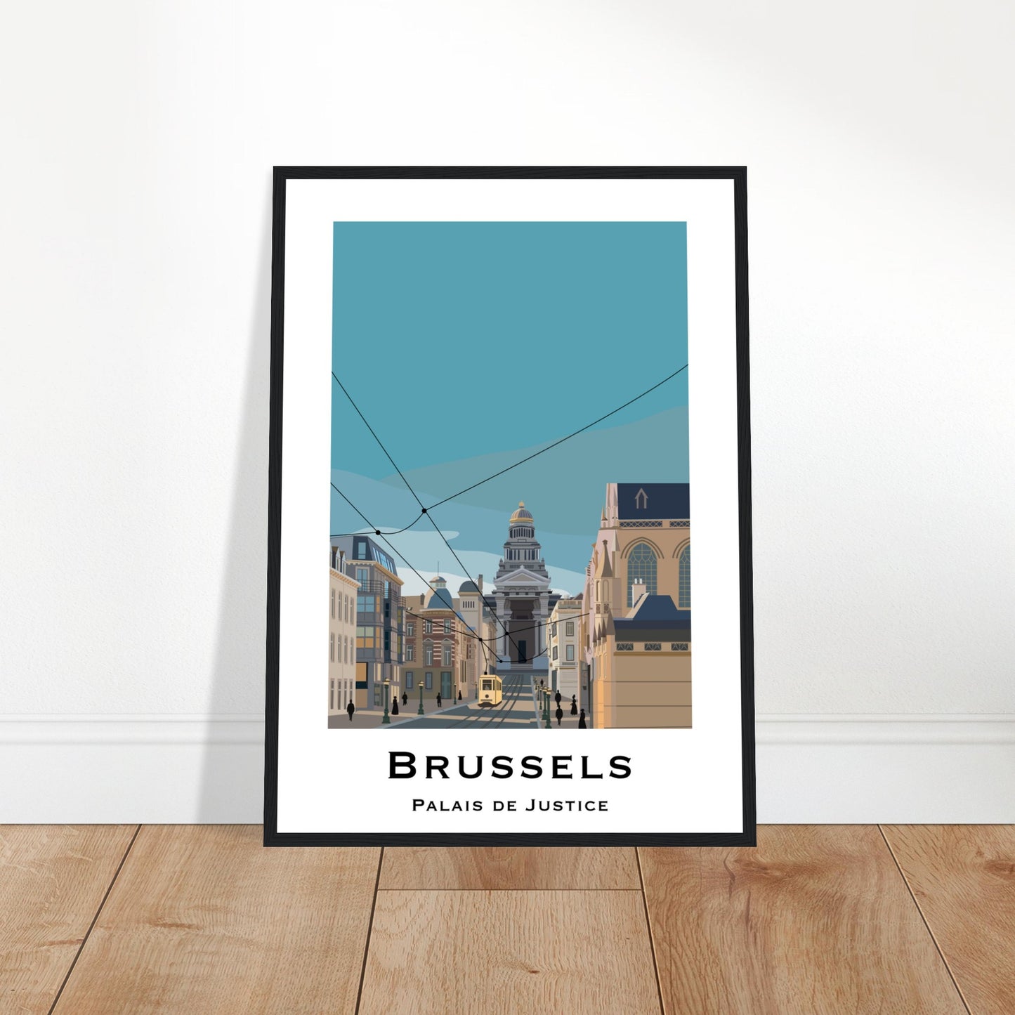 Brussels, Belgium - Palais de Justice City Poster