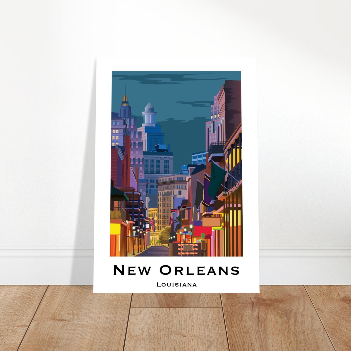 New Orleans, United States - Bourbon Street City Poster