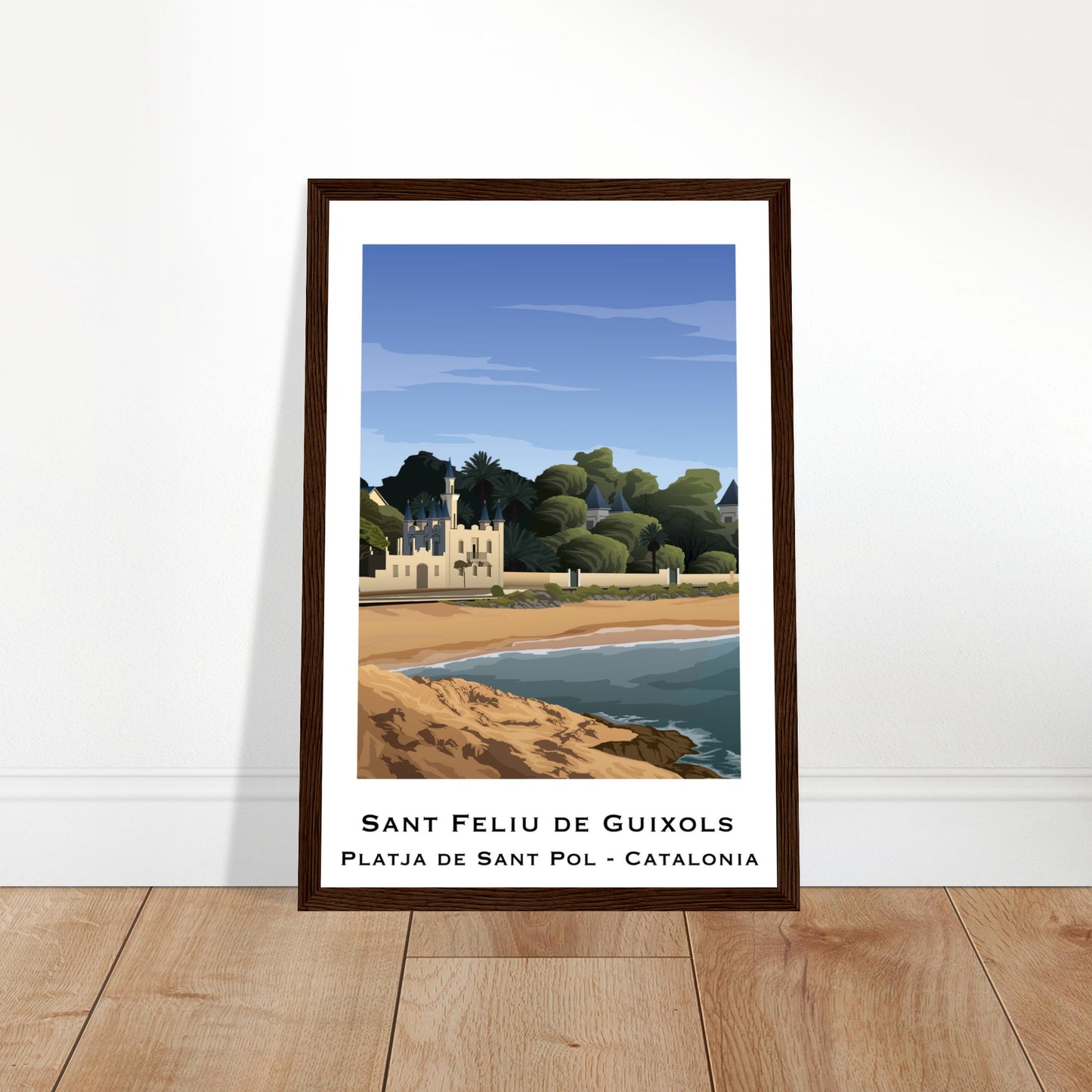 Sant Feliu de Guíxols, Spain - Platja de Sant Pol Poster