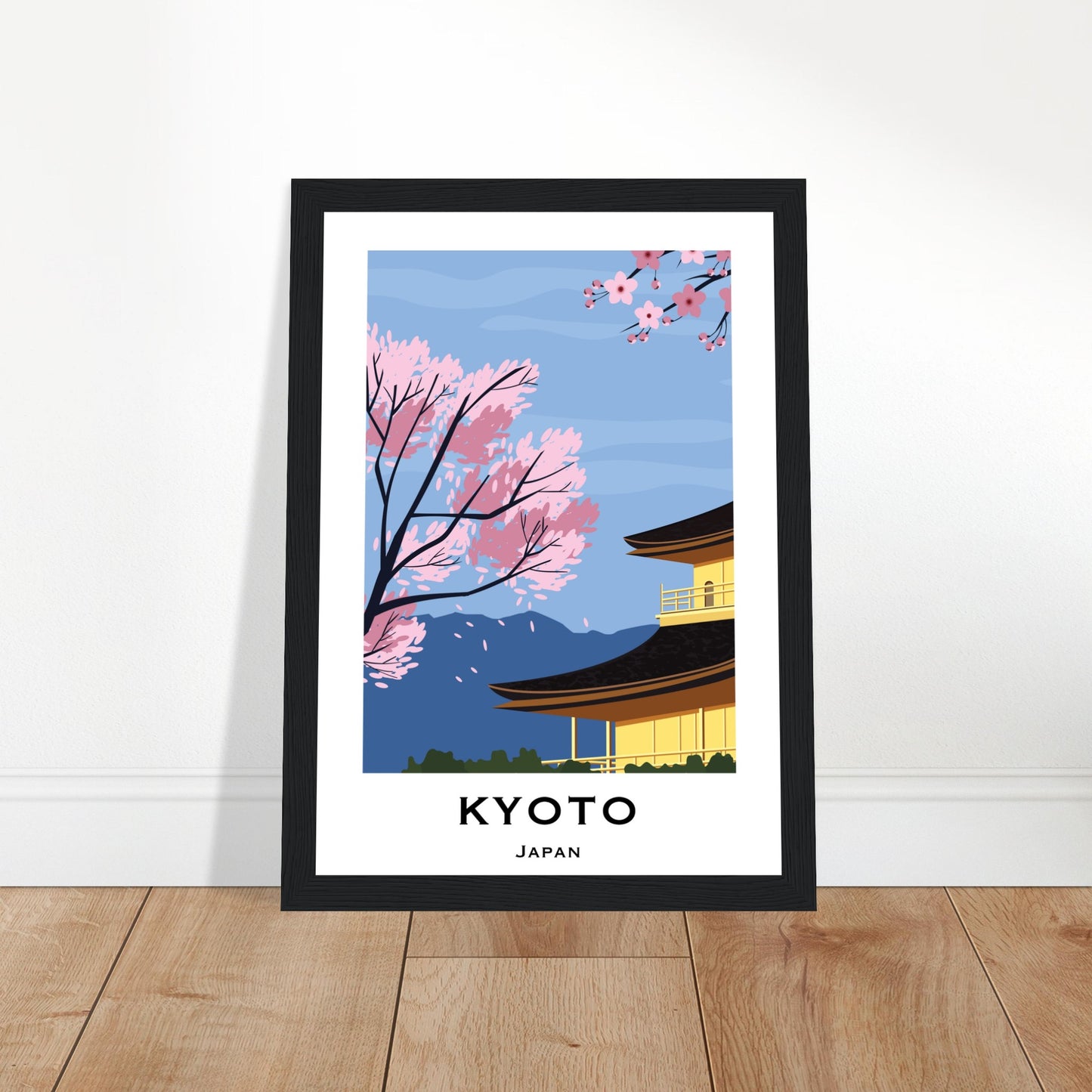 Kyoto, Japan - Mountain View City Poster